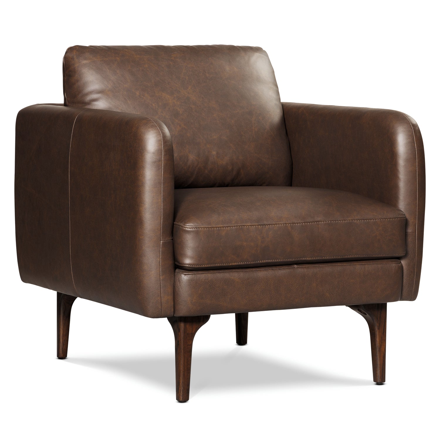 Bosco Leather Lounge Chair | Bridle Brown 