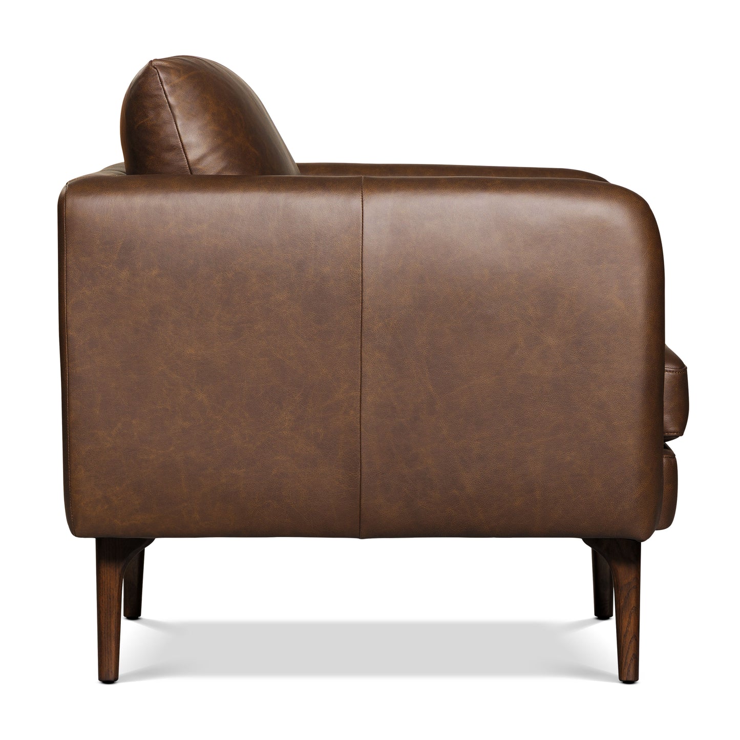 Bosco Leather Lounge Chair | Bridle Brown