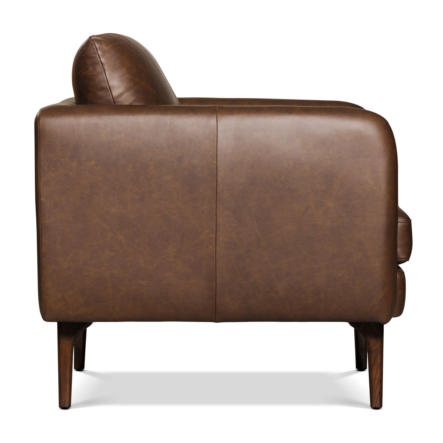 Bosco Leather Lounge Chair | Bridle Brown 