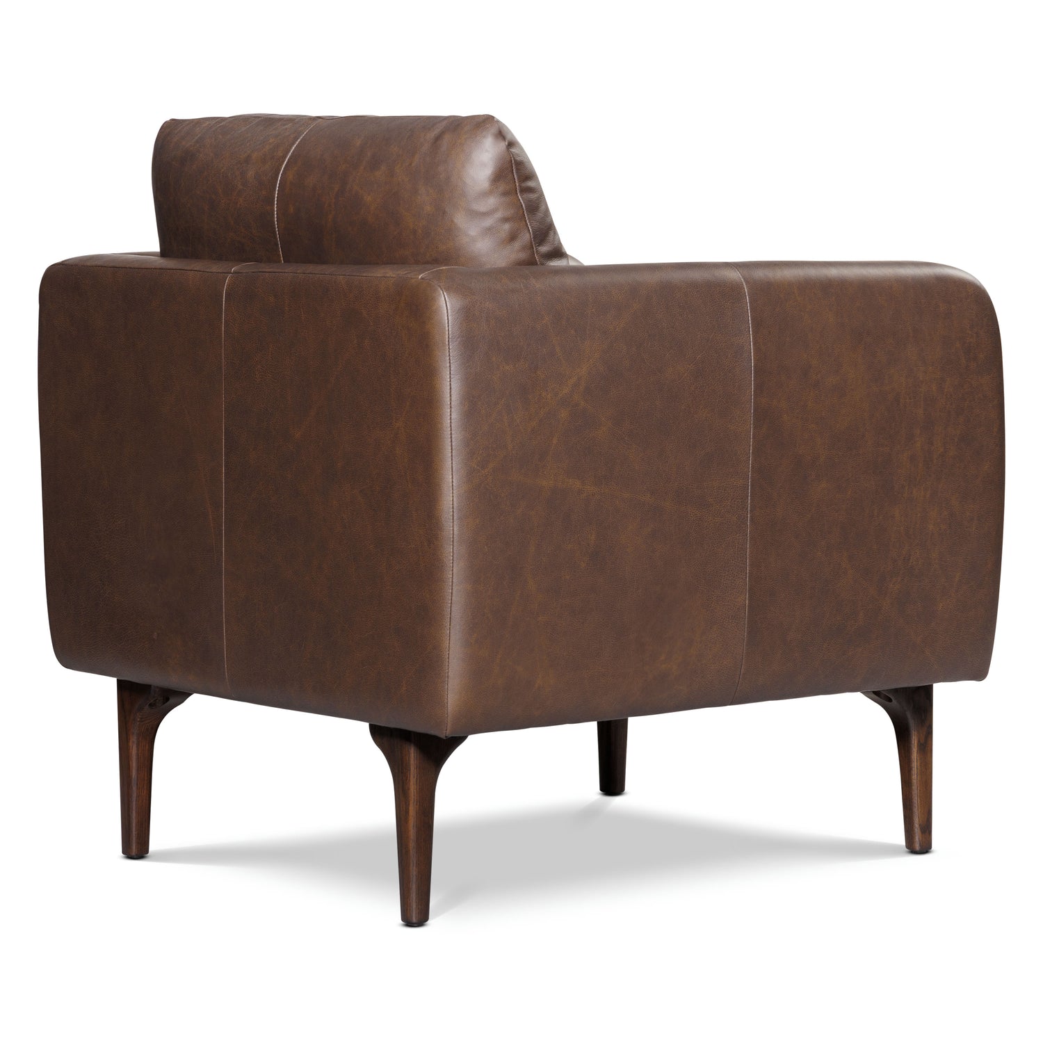 Bosco Leather Lounge Chair | Bridle Brown 