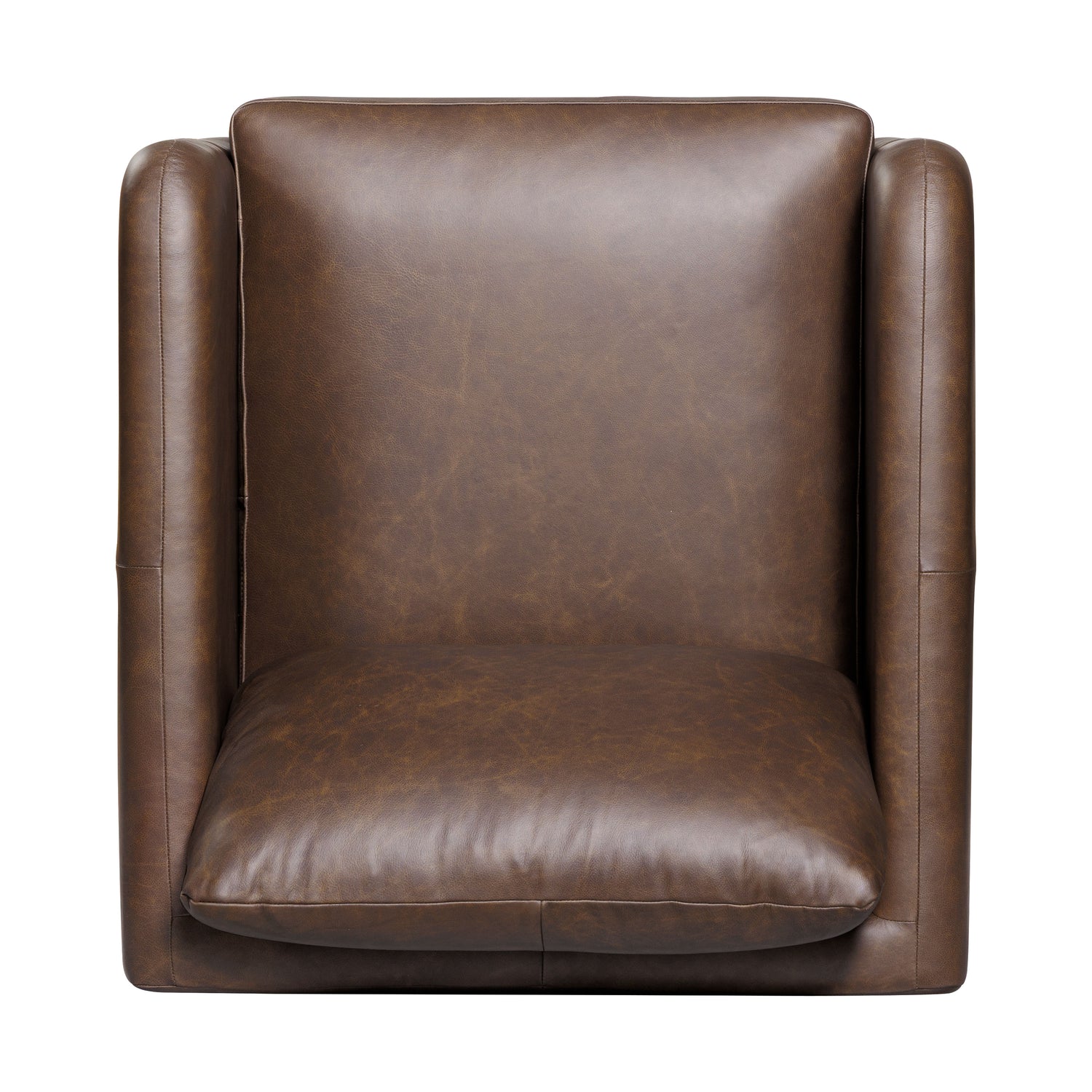Bosco Leather Lounge Chair | Bridle Brown 