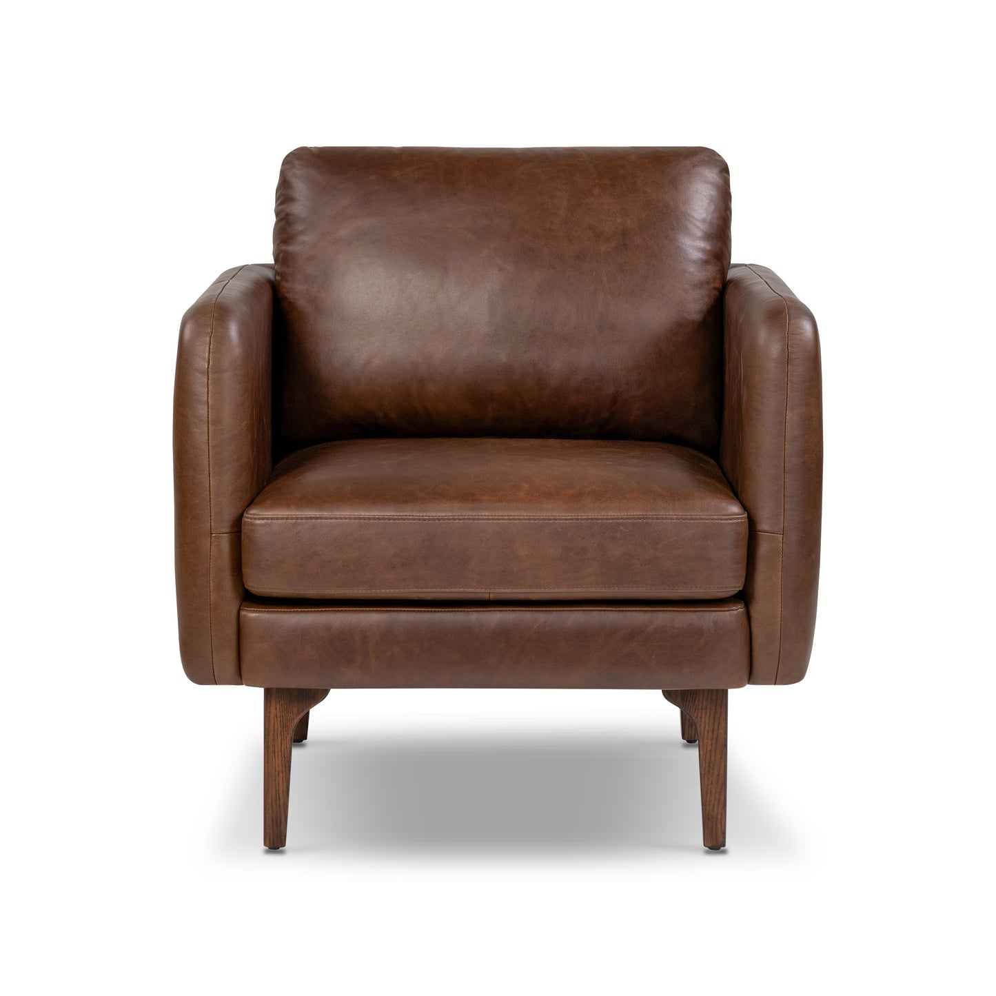 Bosco Leather Lounge Chair | Chocolate Brown