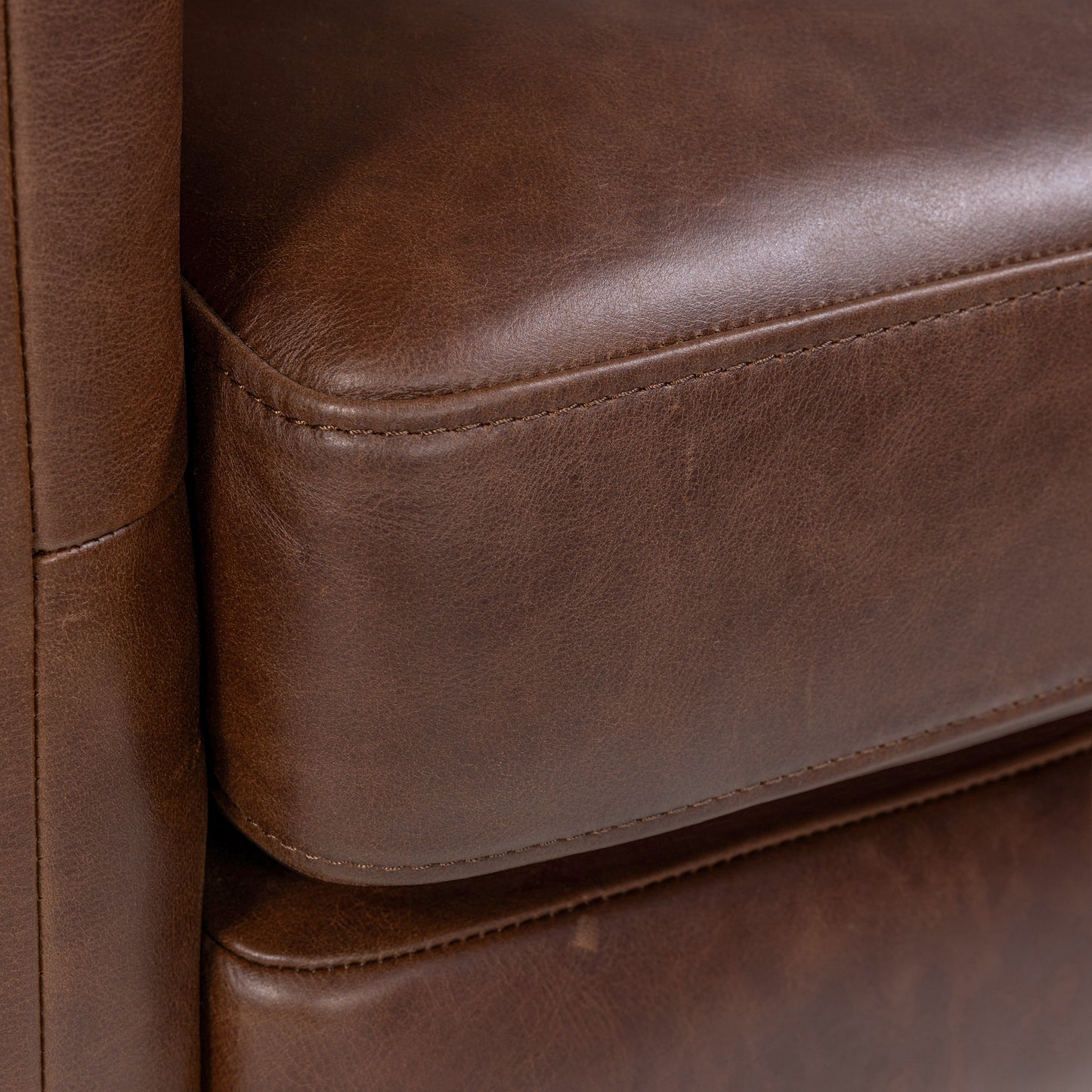 Bosco Leather Lounge Chair | Chocolate Brown