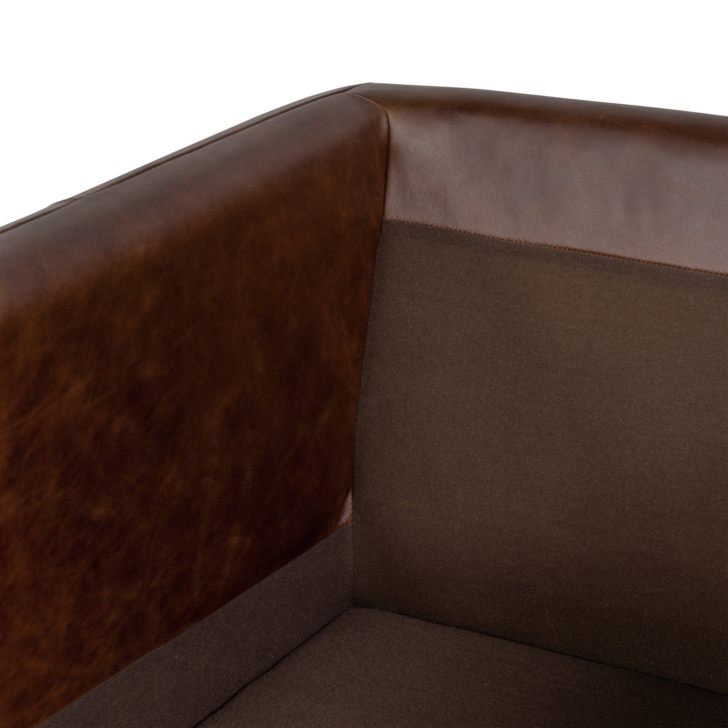 Bosco Leather Lounge Chair | Chocolate Brown