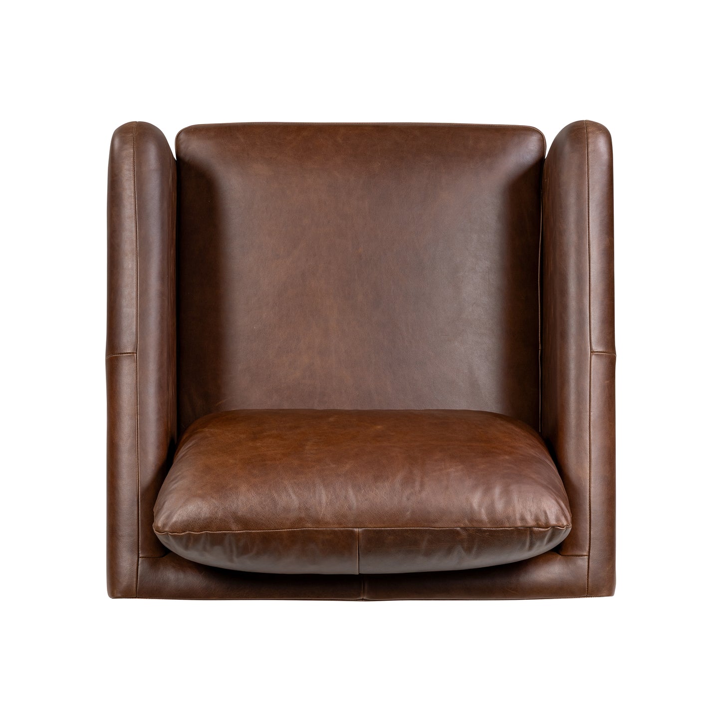 Bosco Leather Lounge Chair | Chocolate Brown
