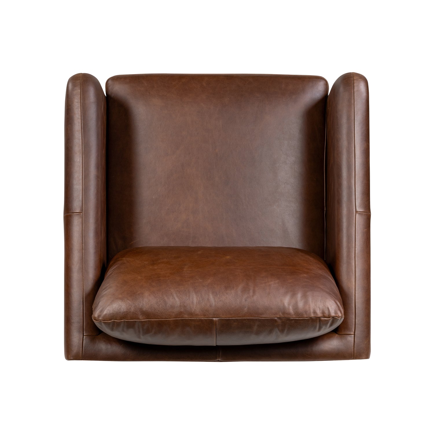 Bosco Leather Lounge Chair | Chocolate Brown 