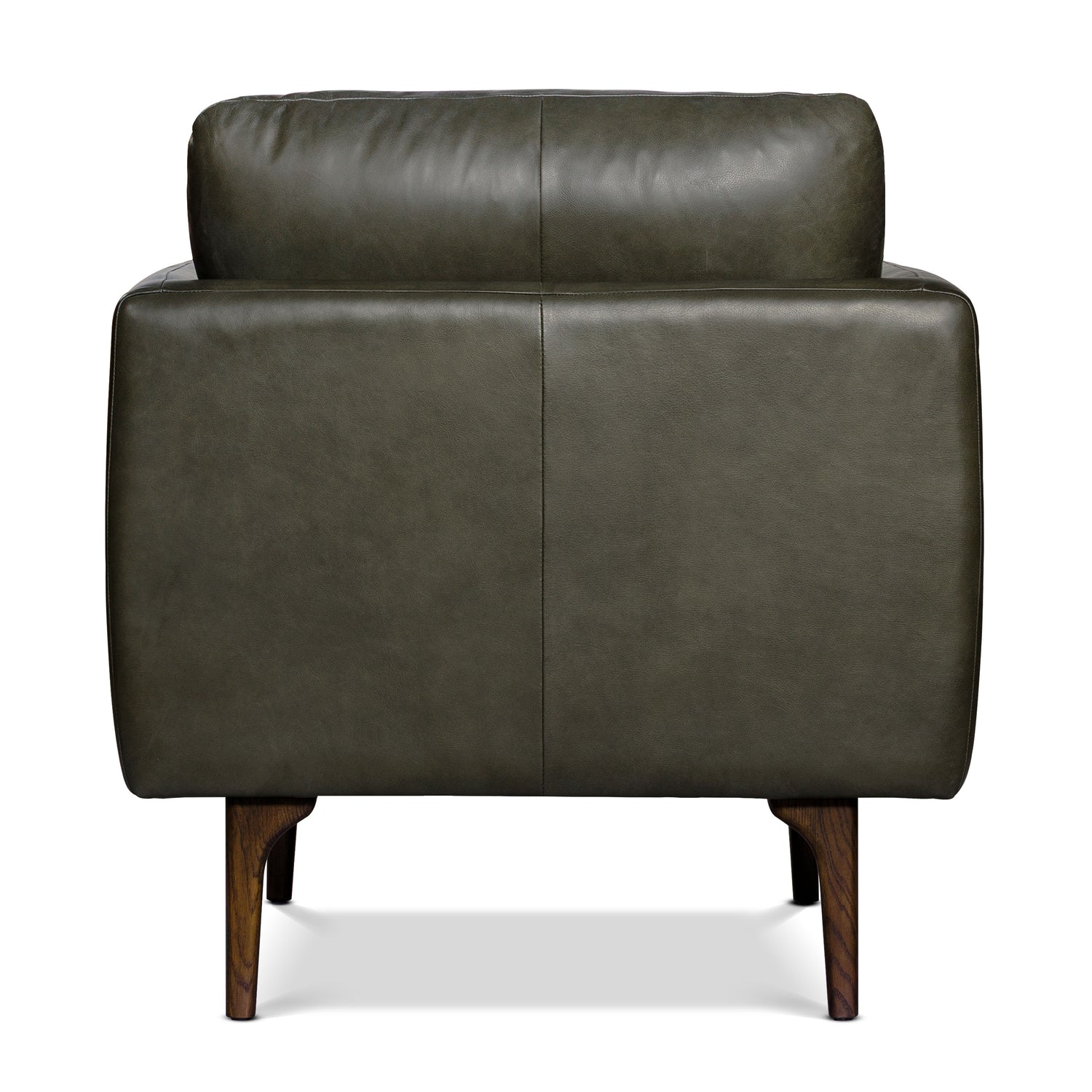 Bosco Leather Lounge Chair | Olivine Green 