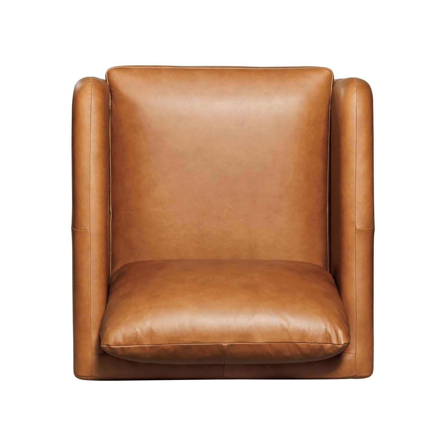 Bosco Leather Lounge Chair | Saddle Tan 
