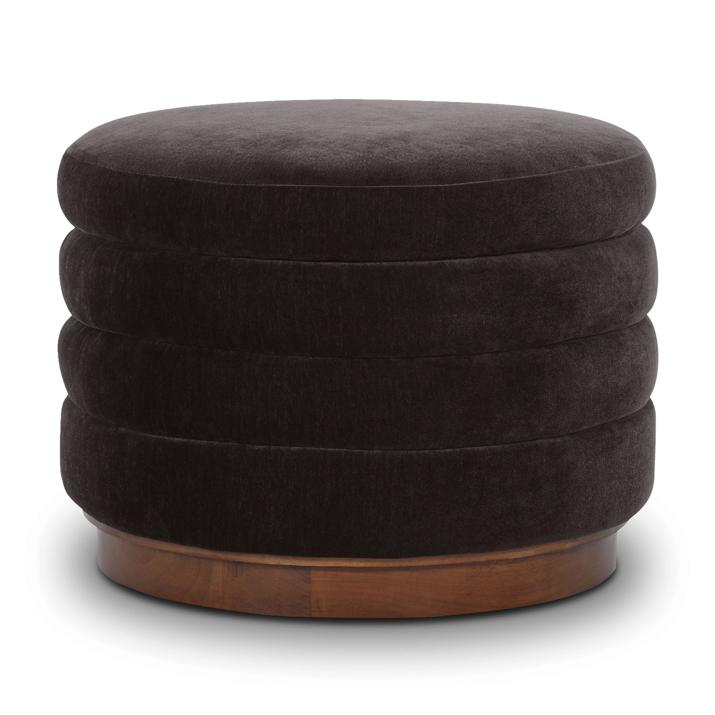 Paros Storage Ottoman | Ganache Brown