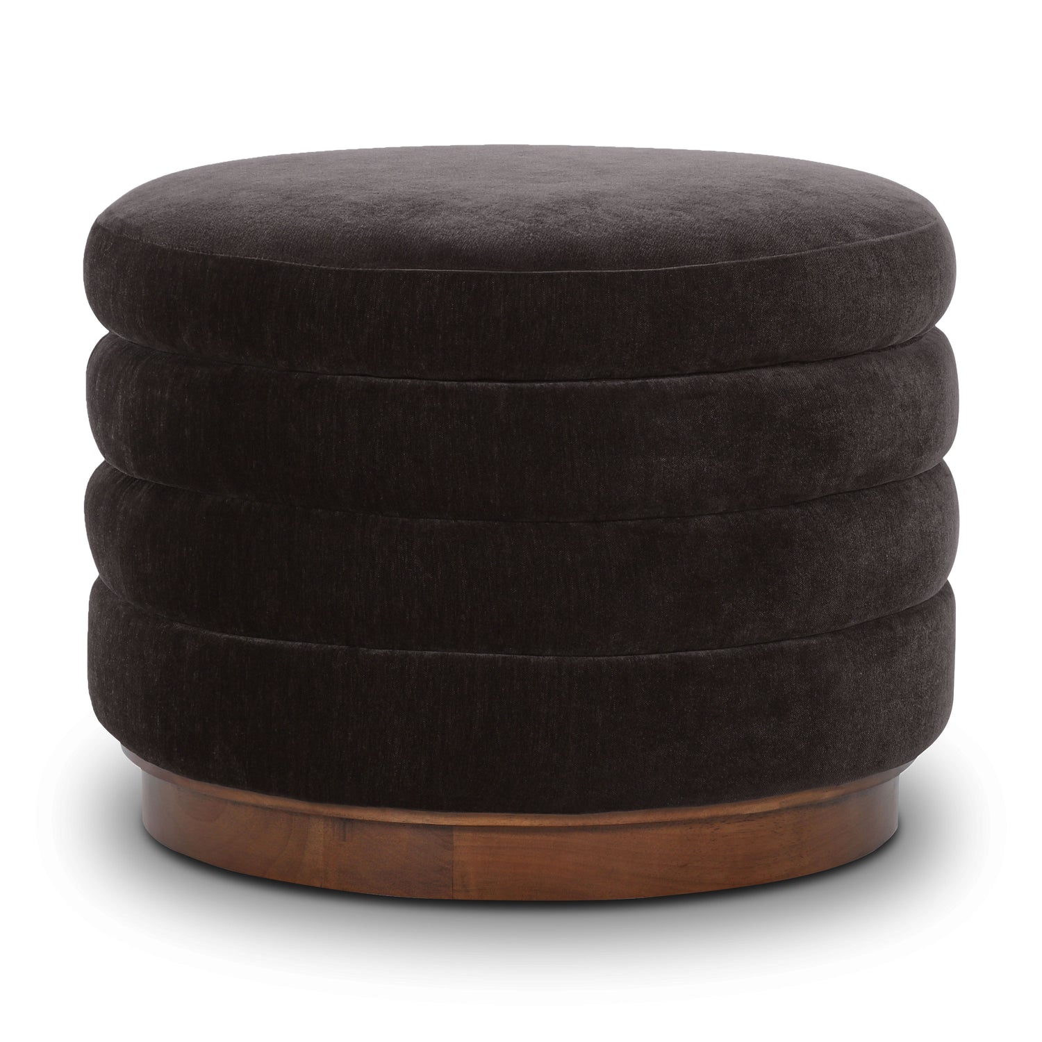 Paros Storage Ottoman | Ganache Brown 