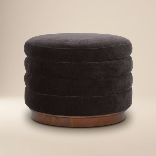 Paros Storage Ottoman | Ganache Brown