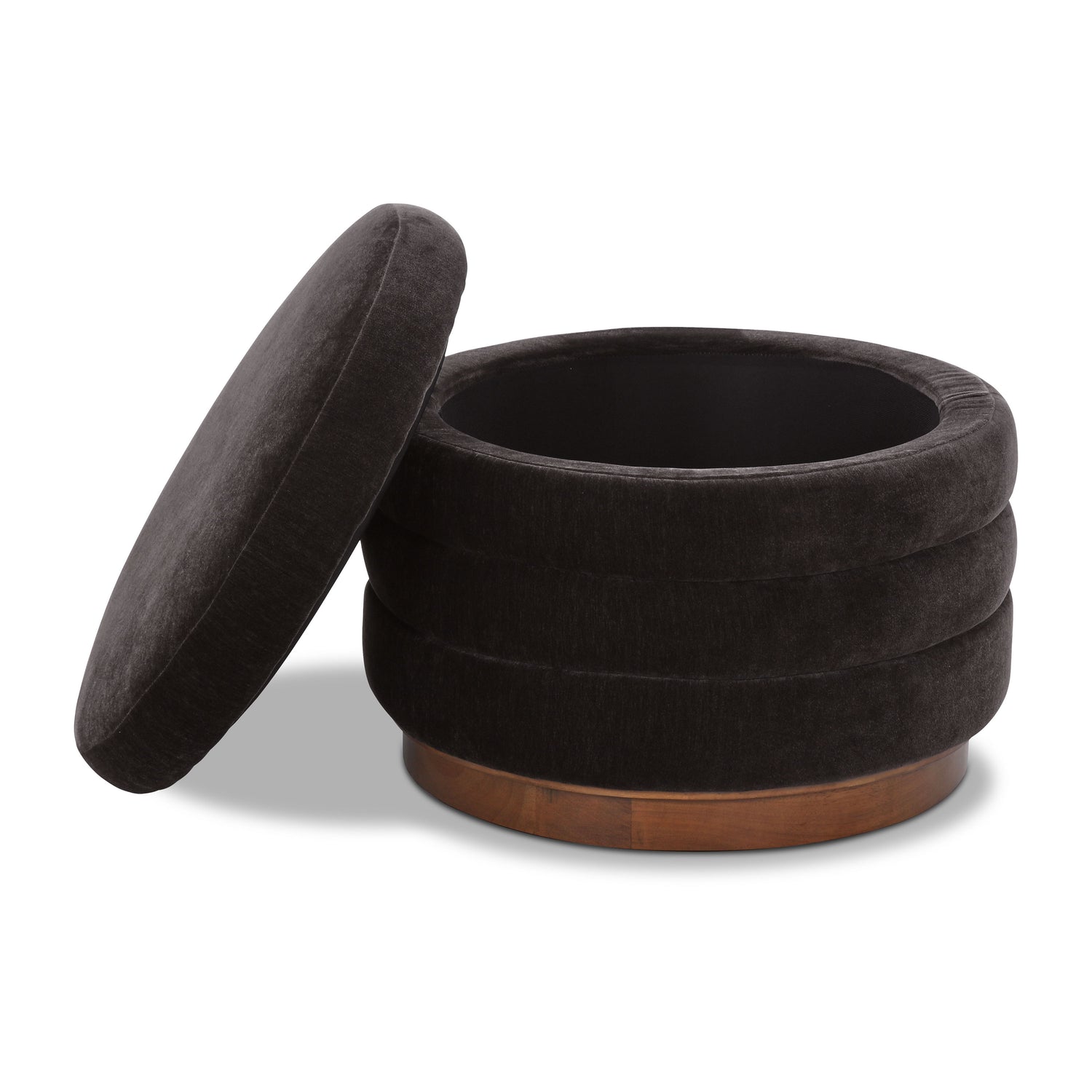 Paros Storage Ottoman | Ganache Brown 