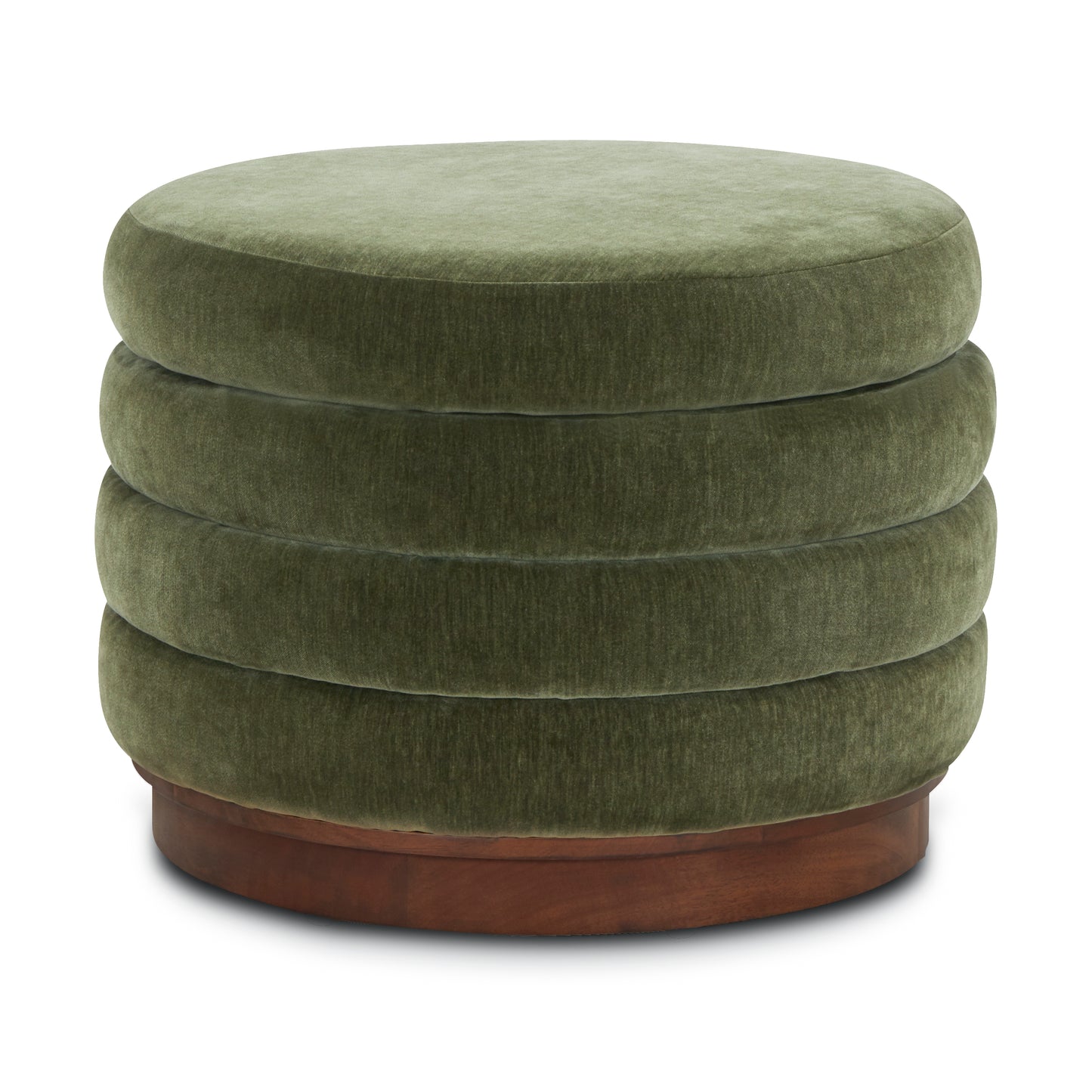 Paros Storage Ottoman | Sagano Green