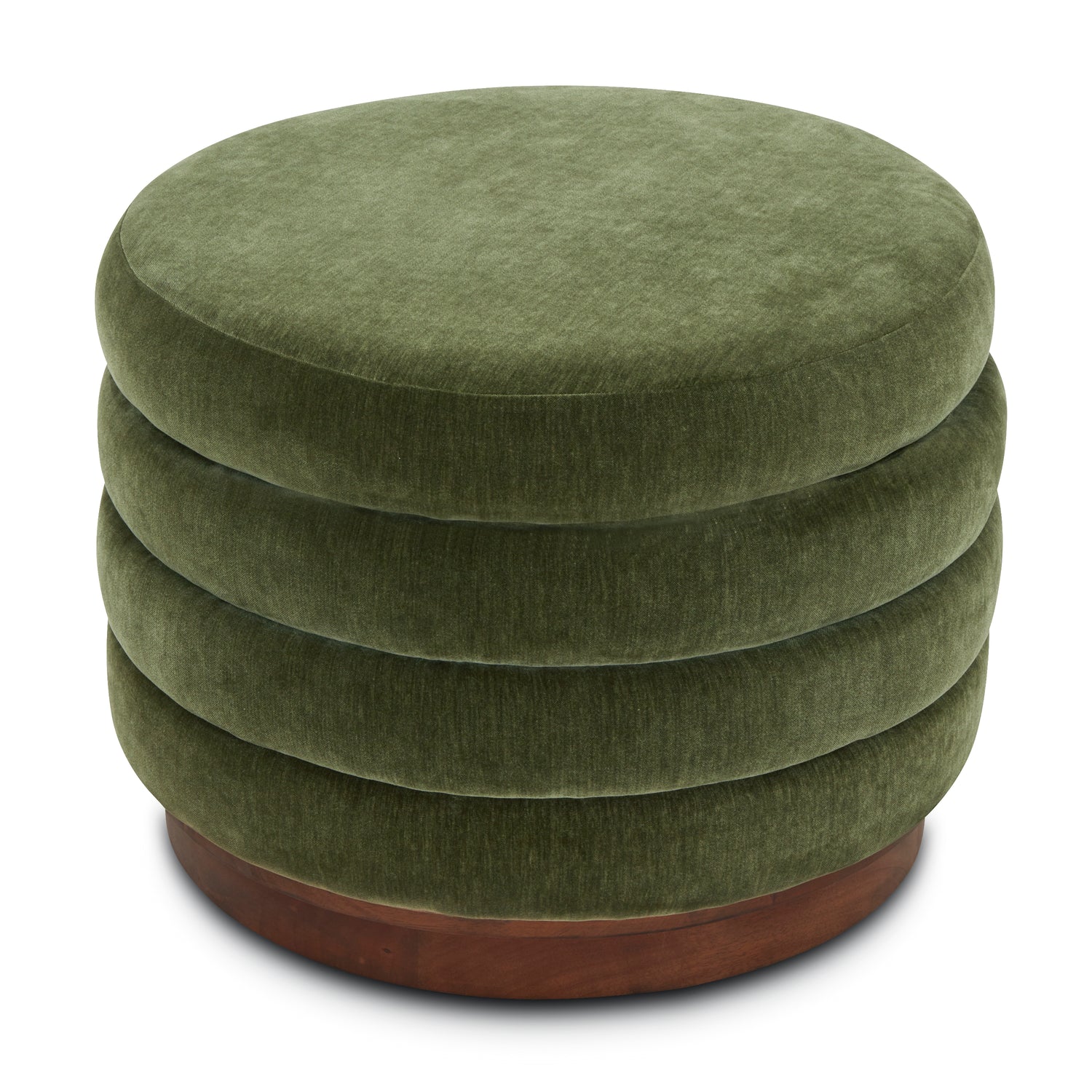 Paros Storage Ottoman | Sagano Green 