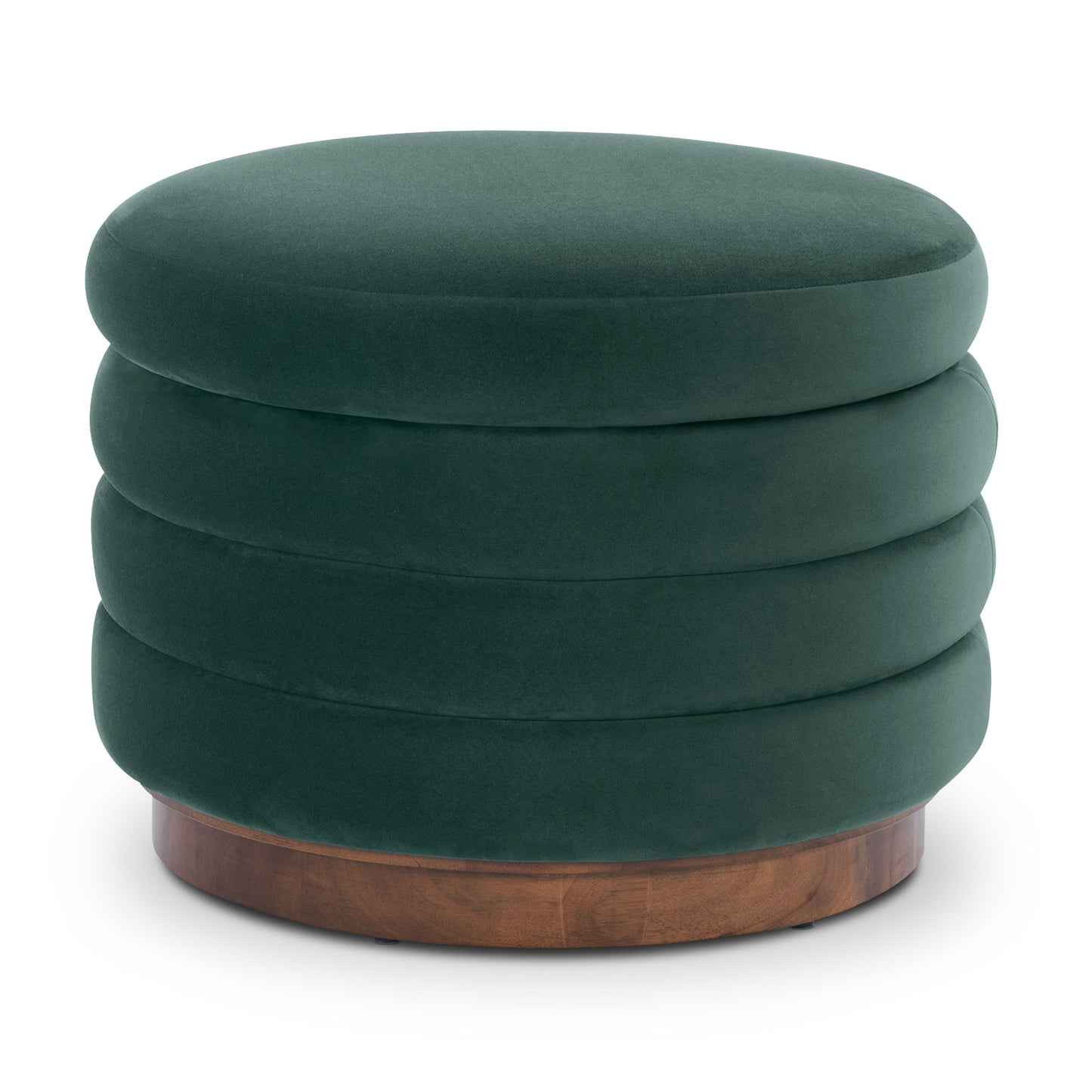 Paros Storage Ottoman | Shadow Teal