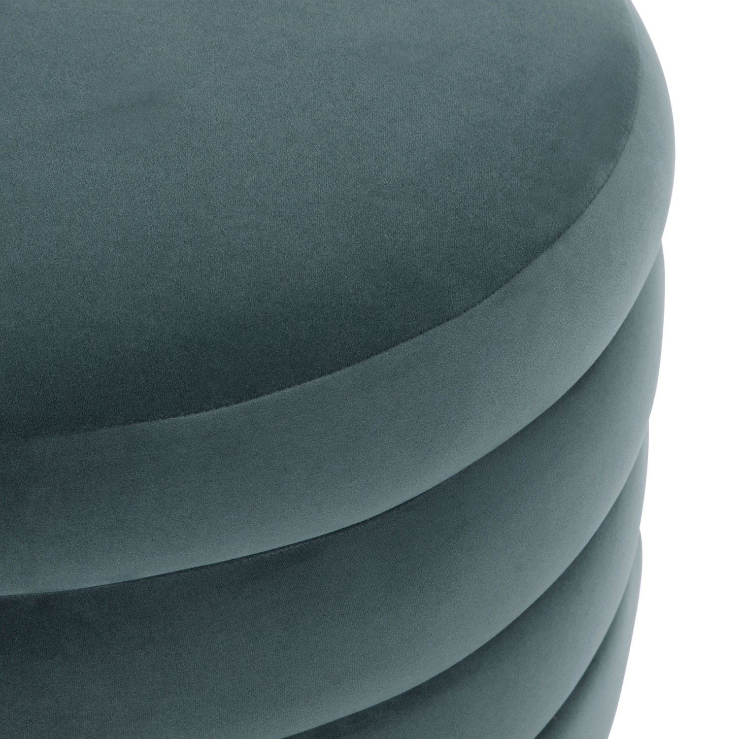 Paros Storage Ottoman | Shadow Teal 
