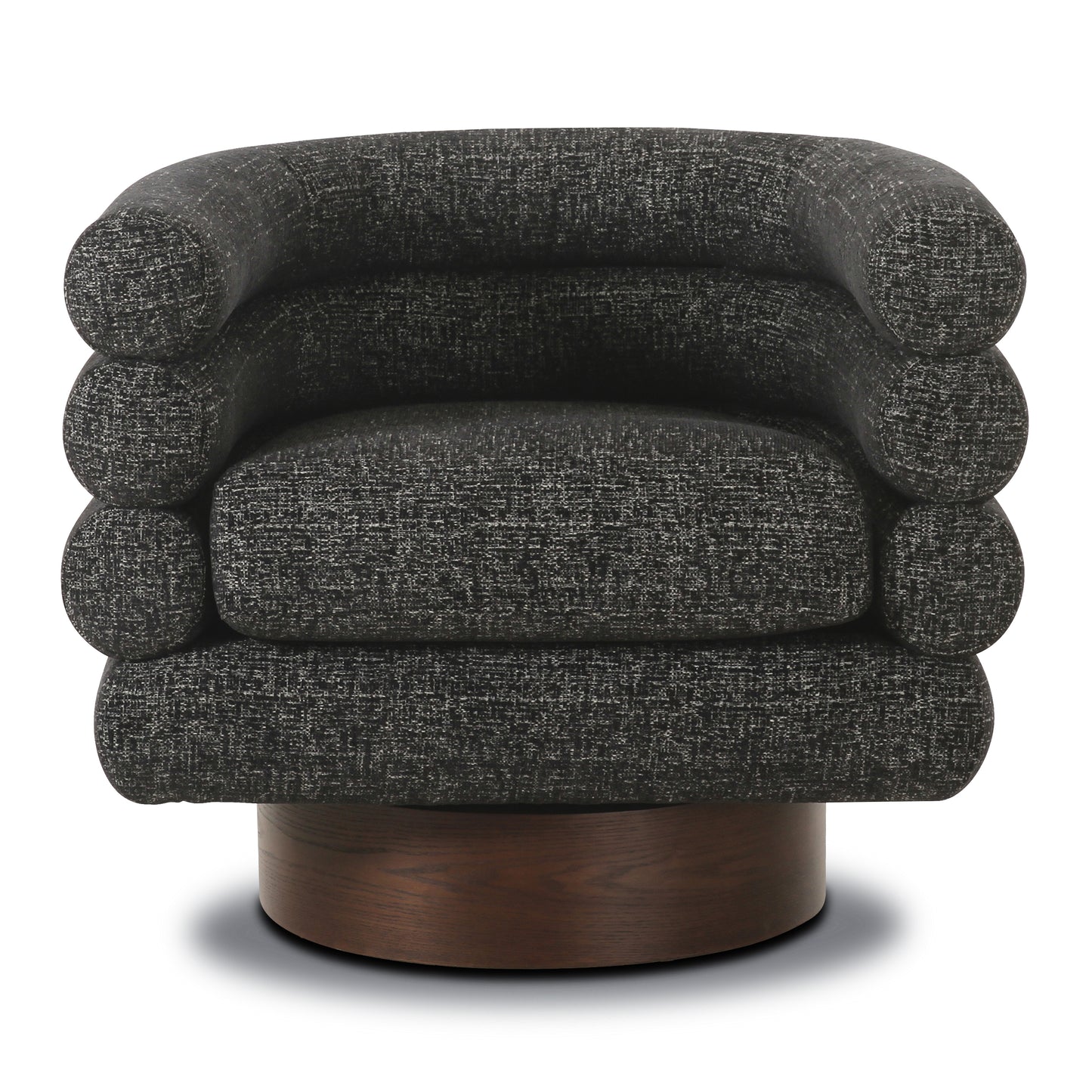 Rome Swivel Lounge Chair | Ebony Black