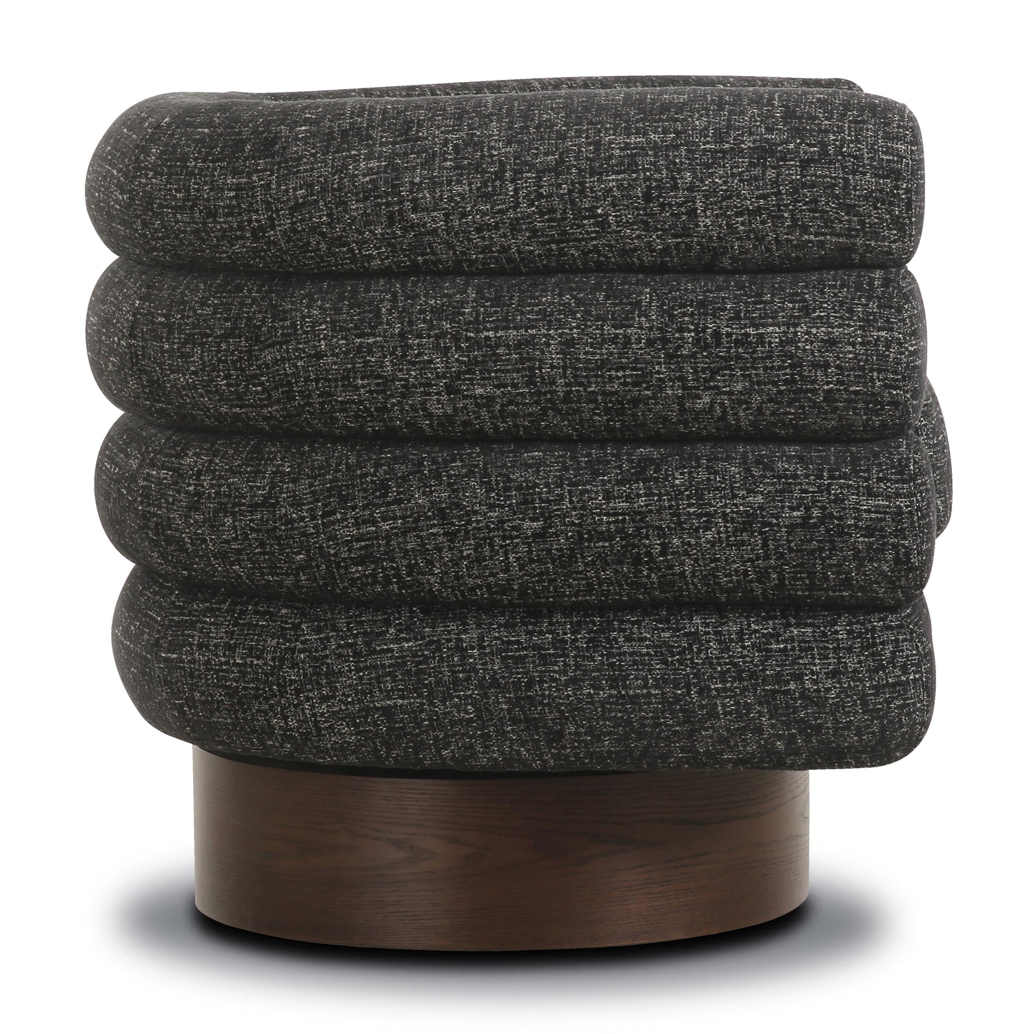 Rome Swivel Lounge Chair | Ebony Black 