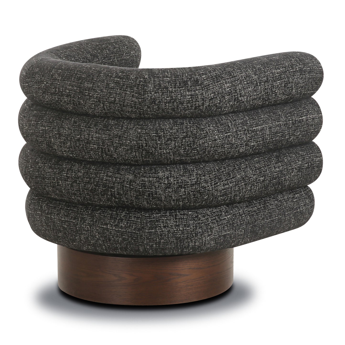 Rome Swivel Lounge Chair | Ebony Black