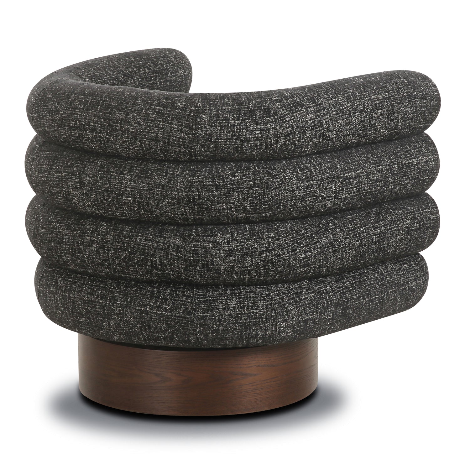 Rome Swivel Lounge Chair | Ebony Black 