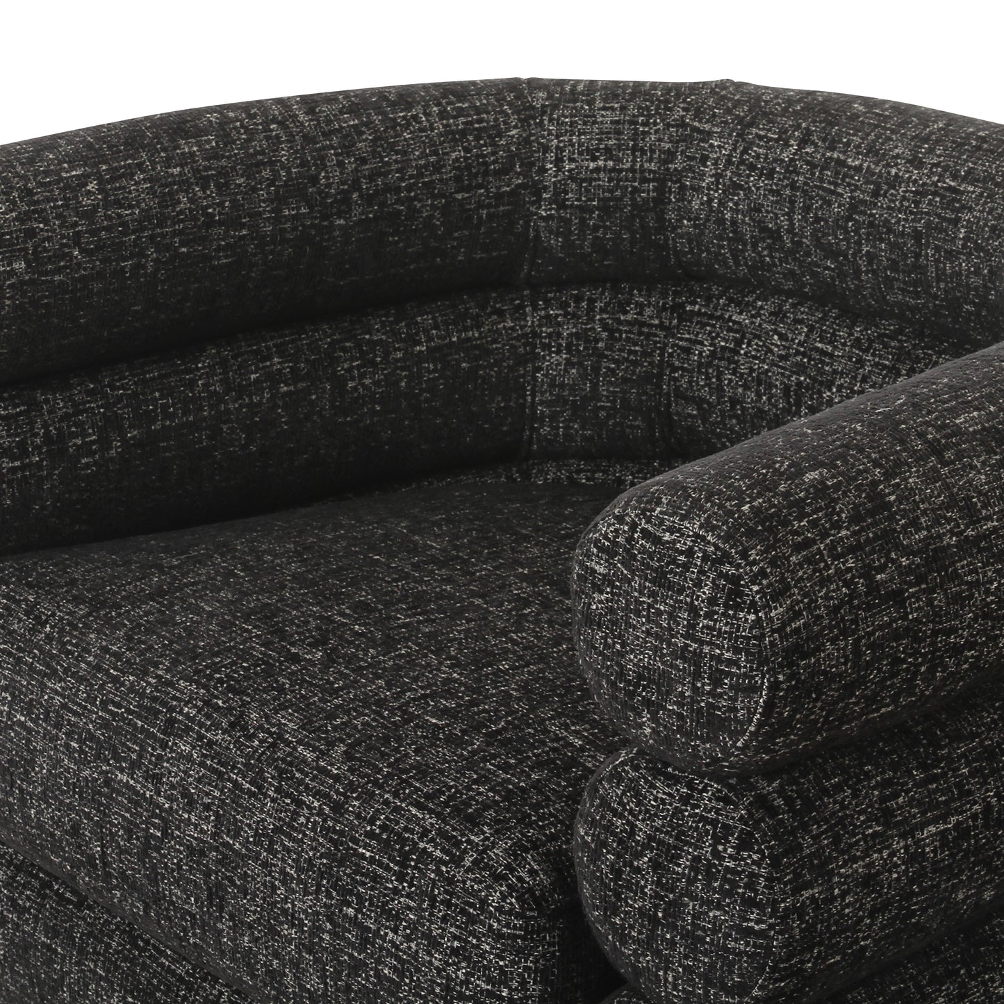 Rome Swivel Lounge Chair | Ebony Black