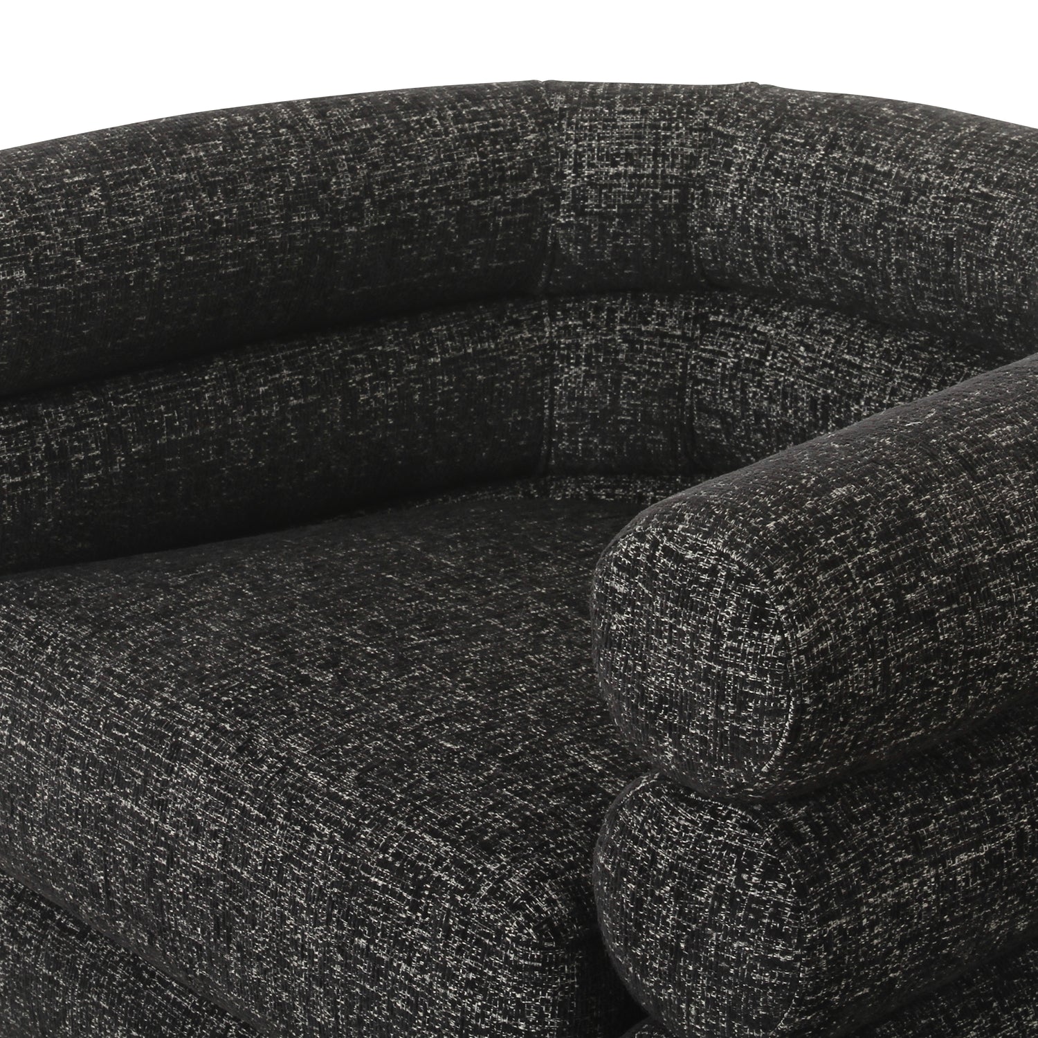 Rome Swivel Lounge Chair | Ebony Black 