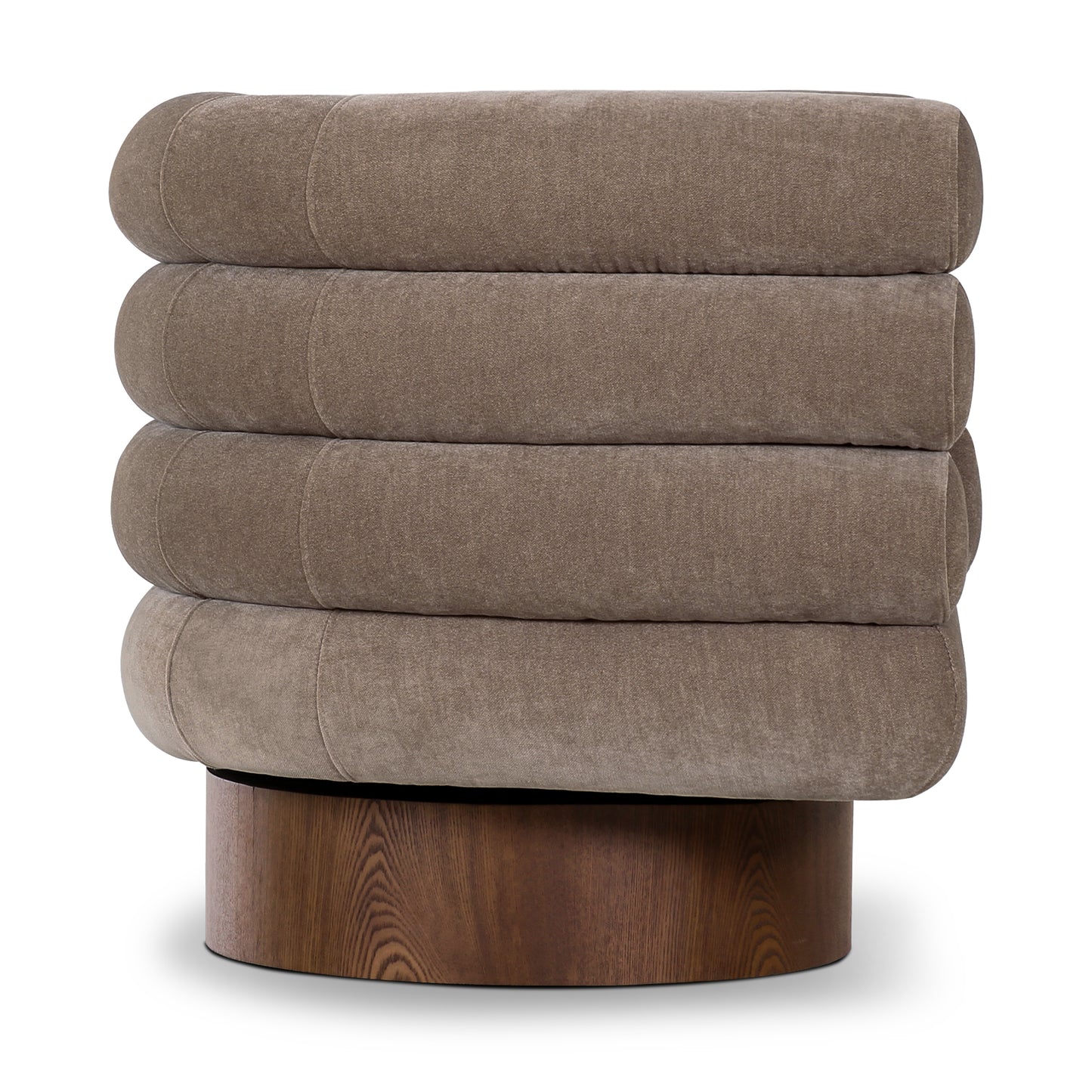 Rome Swivel Lounge Chair | Fawn Brown