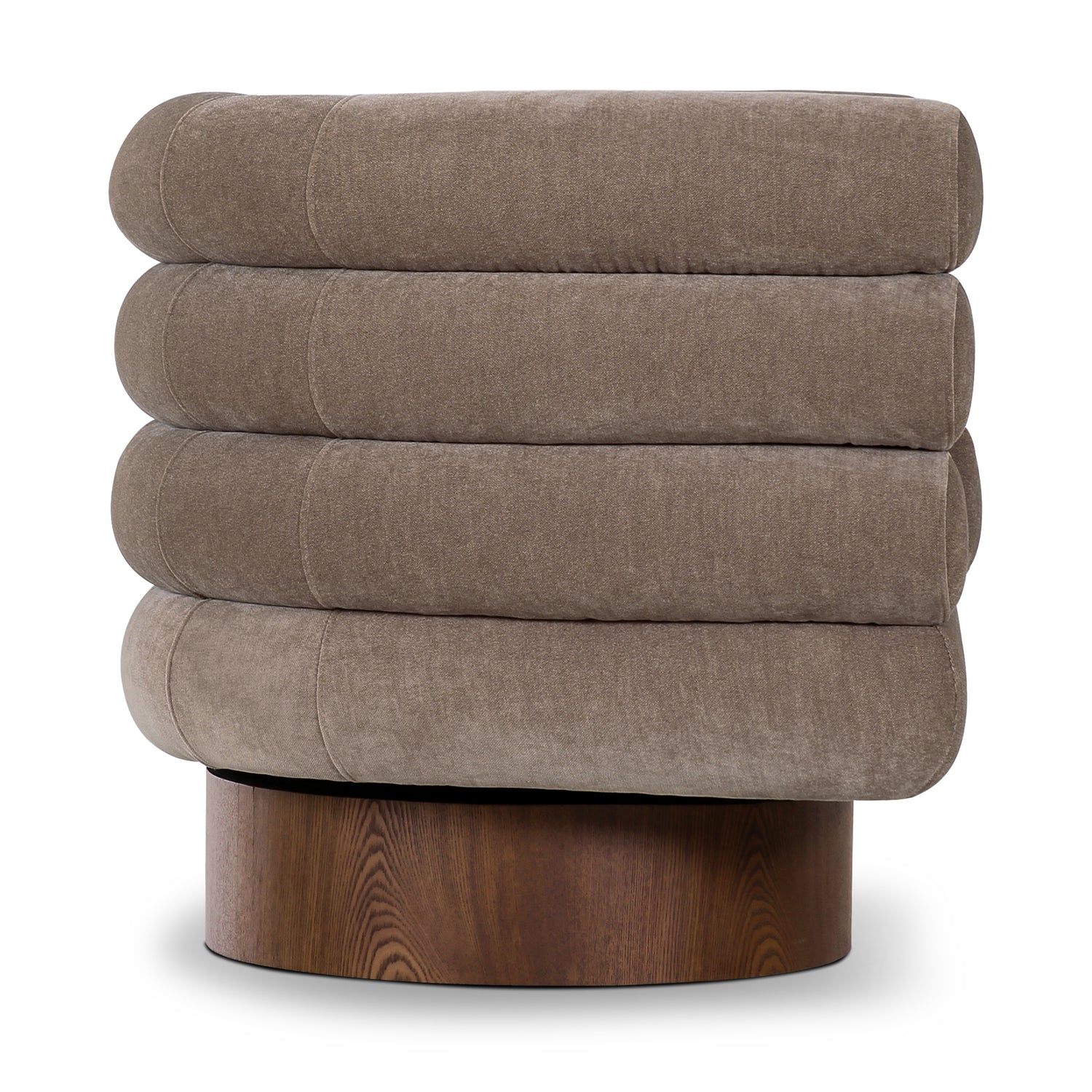 Rome Swivel Lounge Chair | Fawn Brown 