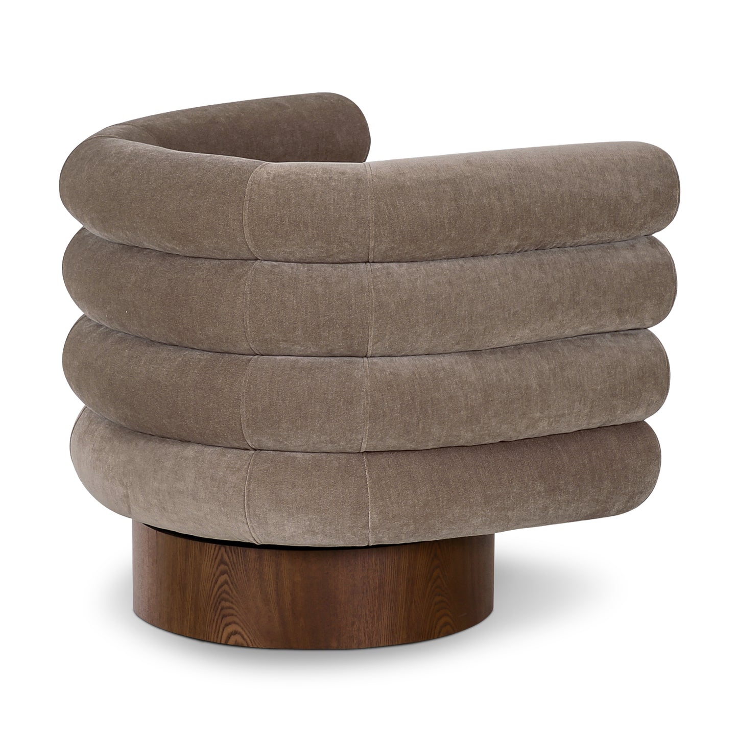 Rome Swivel Lounge Chair | Fawn Brown
