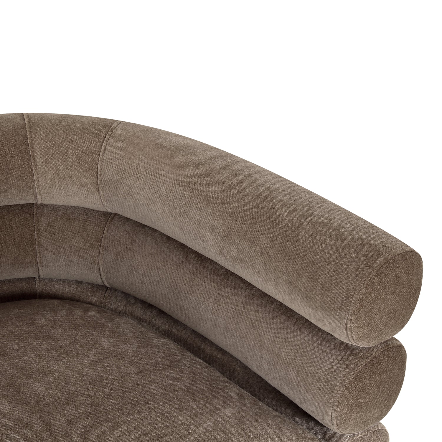 Rome Swivel Lounge Chair | Fawn Brown 