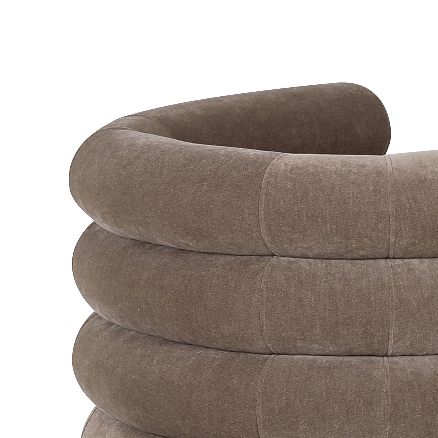 Rome Swivel Lounge Chair | Fawn Brown 