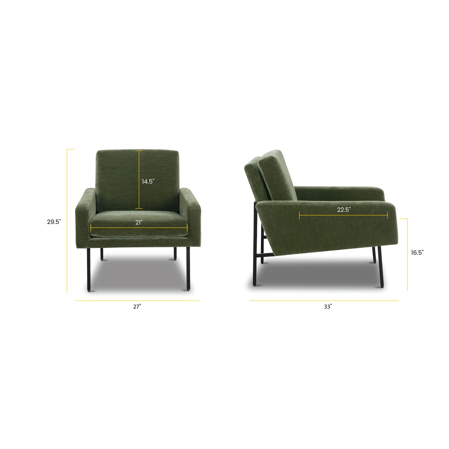 Dante Lounge Chair | Sagano Green 