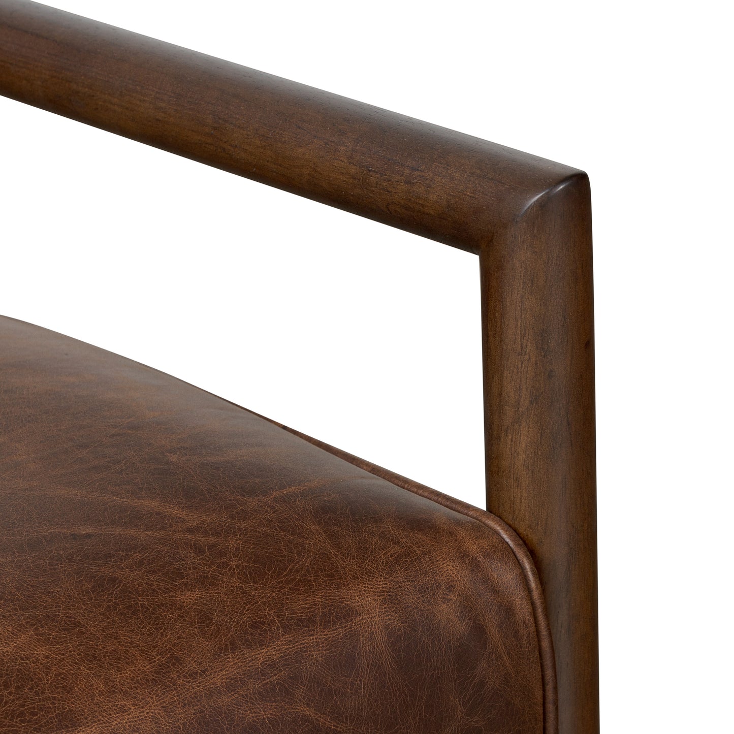 Viborg Leather Lounge Chair | Chocolate Brown