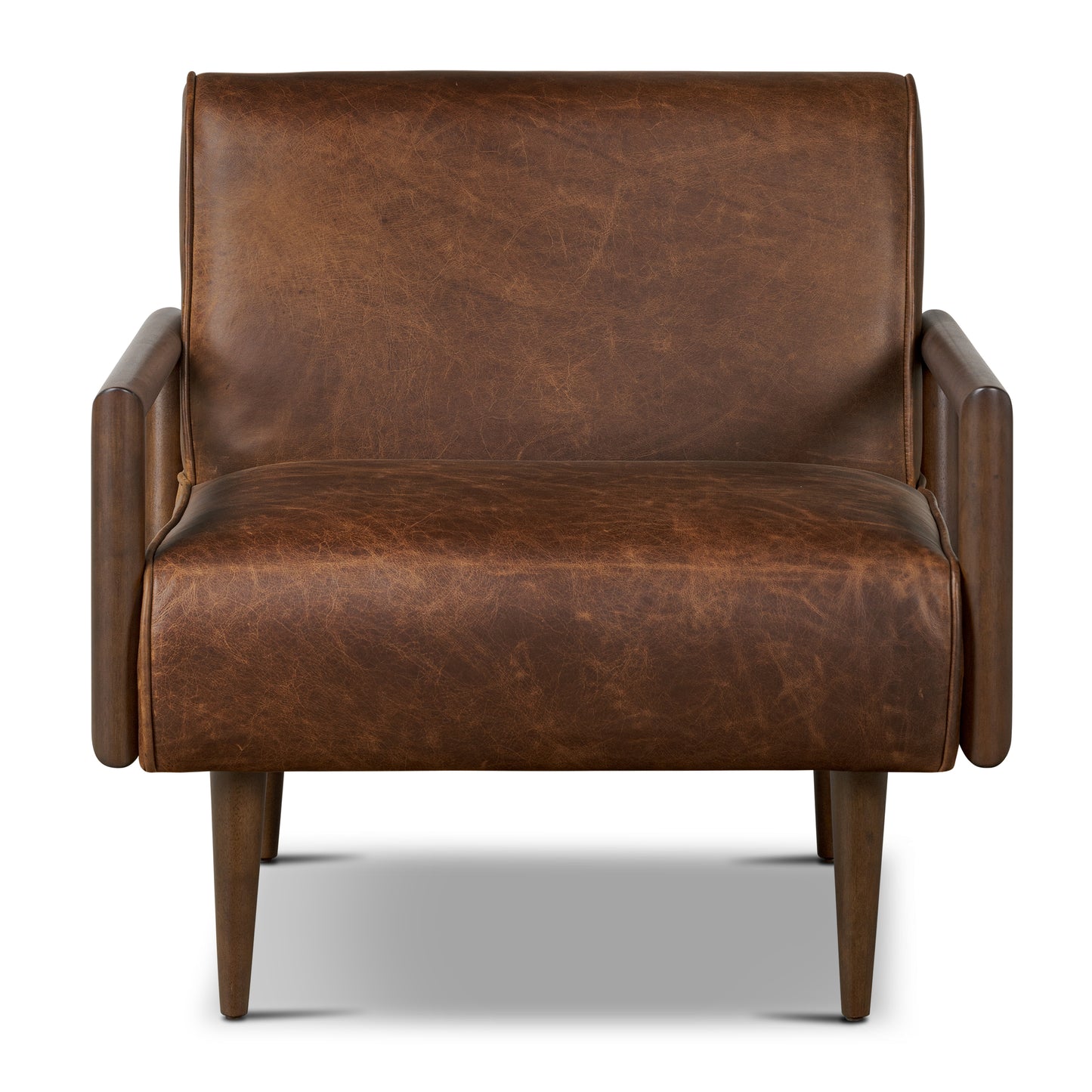 Viborg Leather Lounge Chair | Chocolate Brown
