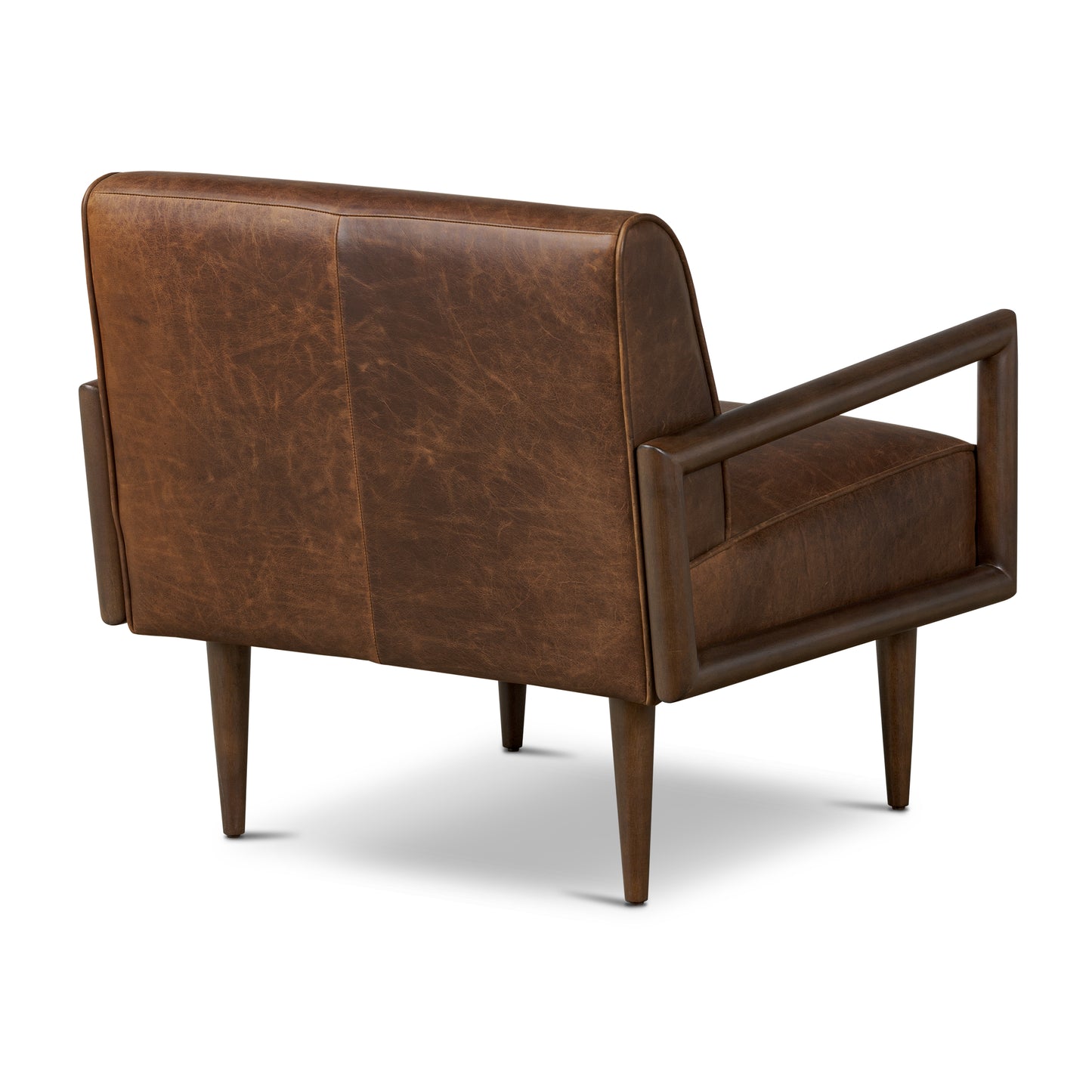 Viborg Leather Lounge Chair | Chocolate Brown