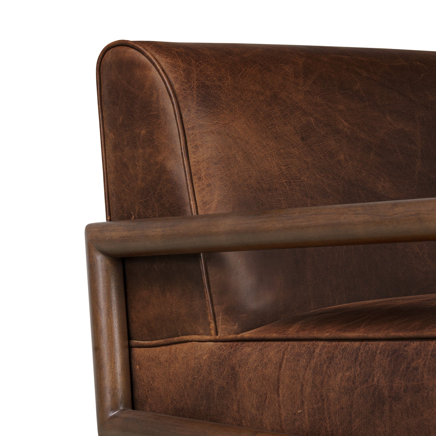 Viborg Leather Lounge Chair | Chocolate Brown