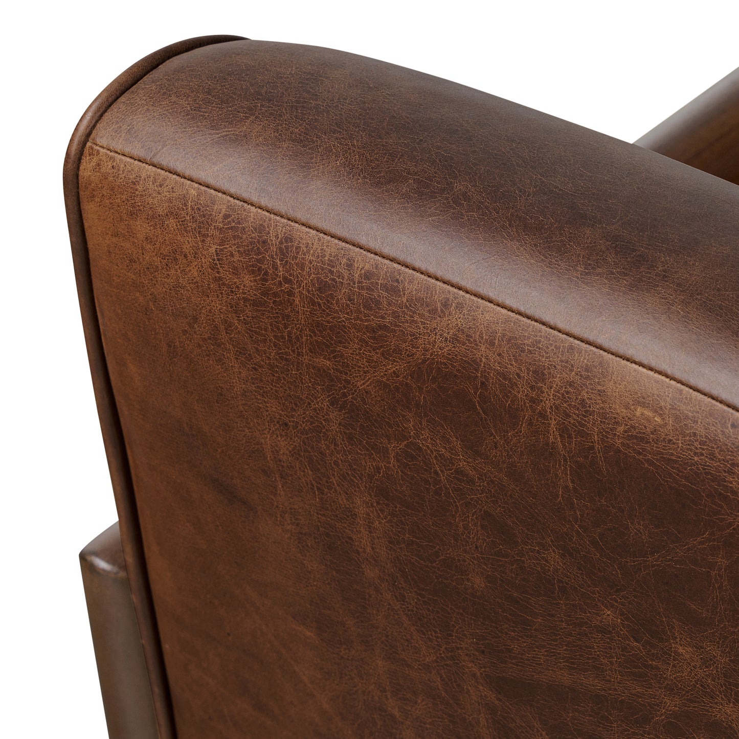 Viborg Leather Lounge Chair | Chocolate Brown