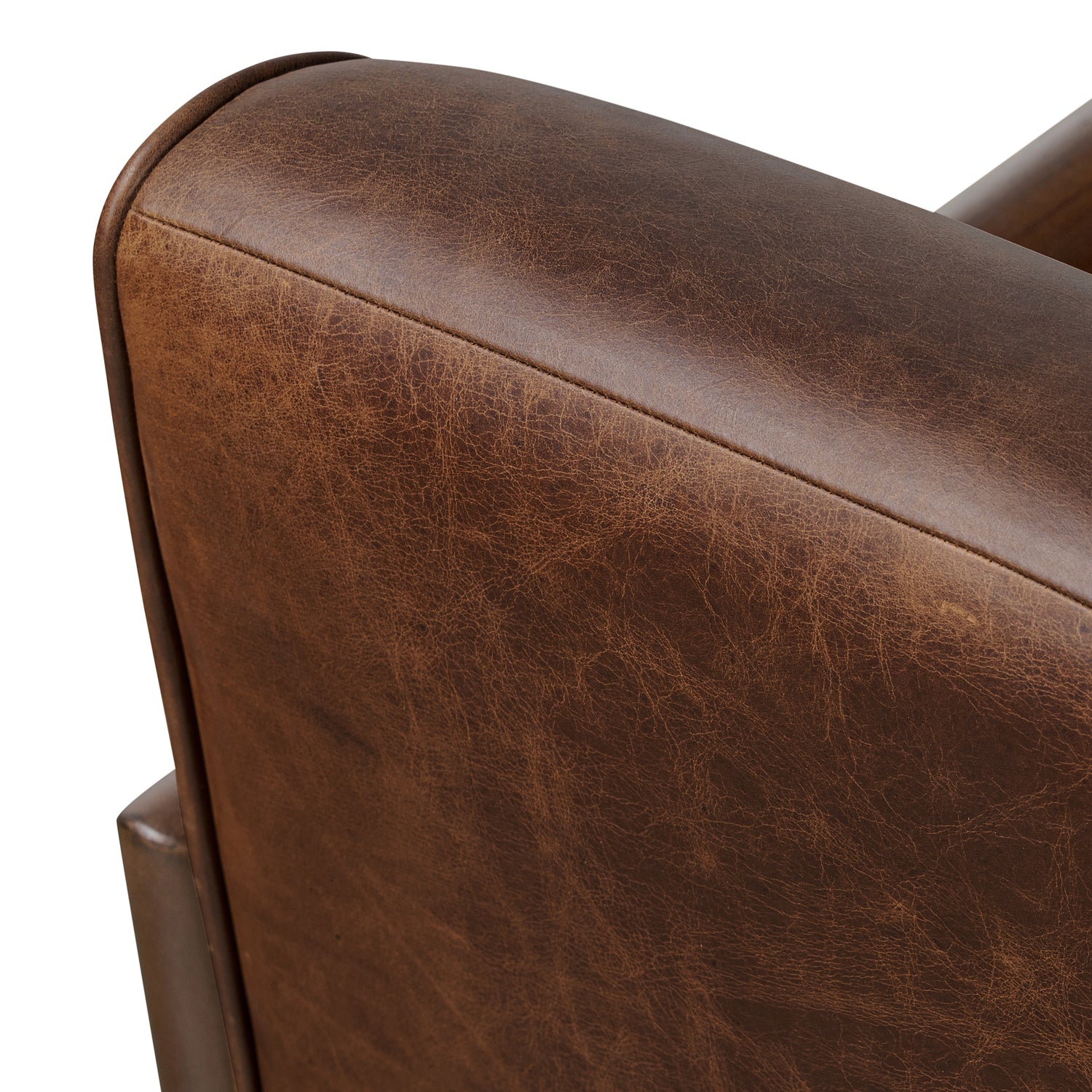 Viborg Leather Lounge Chair | Chocolate Brown 
