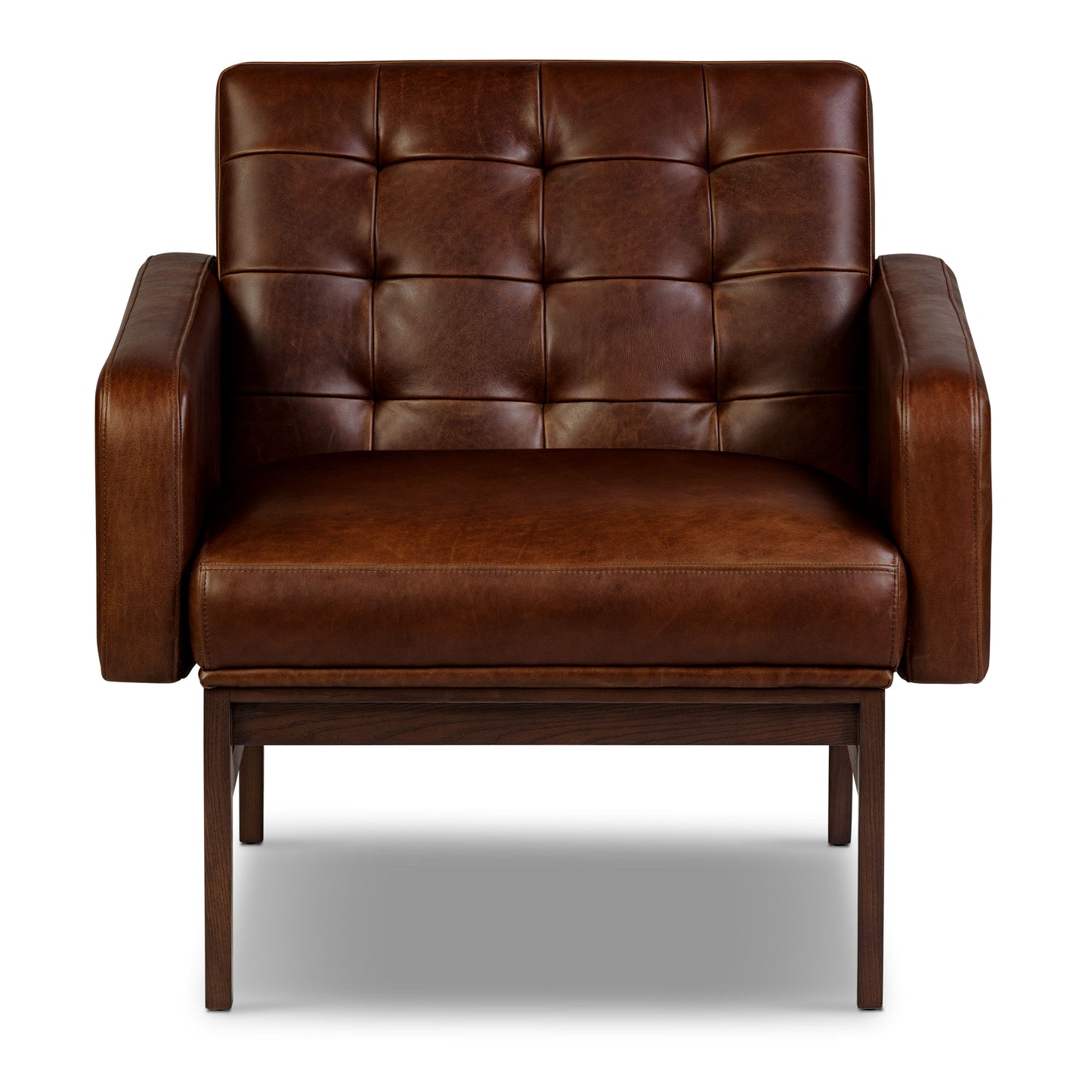 Herstal Leather Lounge Chair | Oscuro Brown