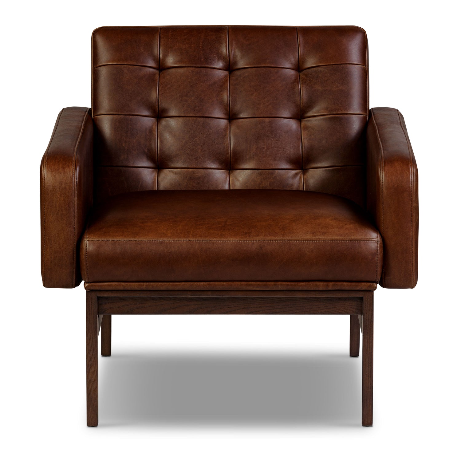 Herstal Leather Lounge Chair | Oscuro Brown 