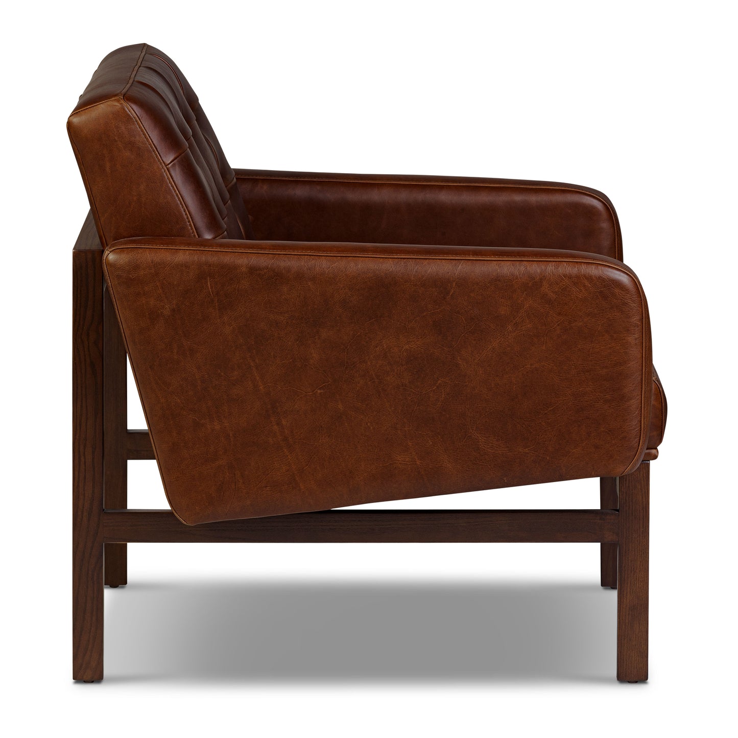 Herstal Leather Lounge Chair | Oscuro Brown