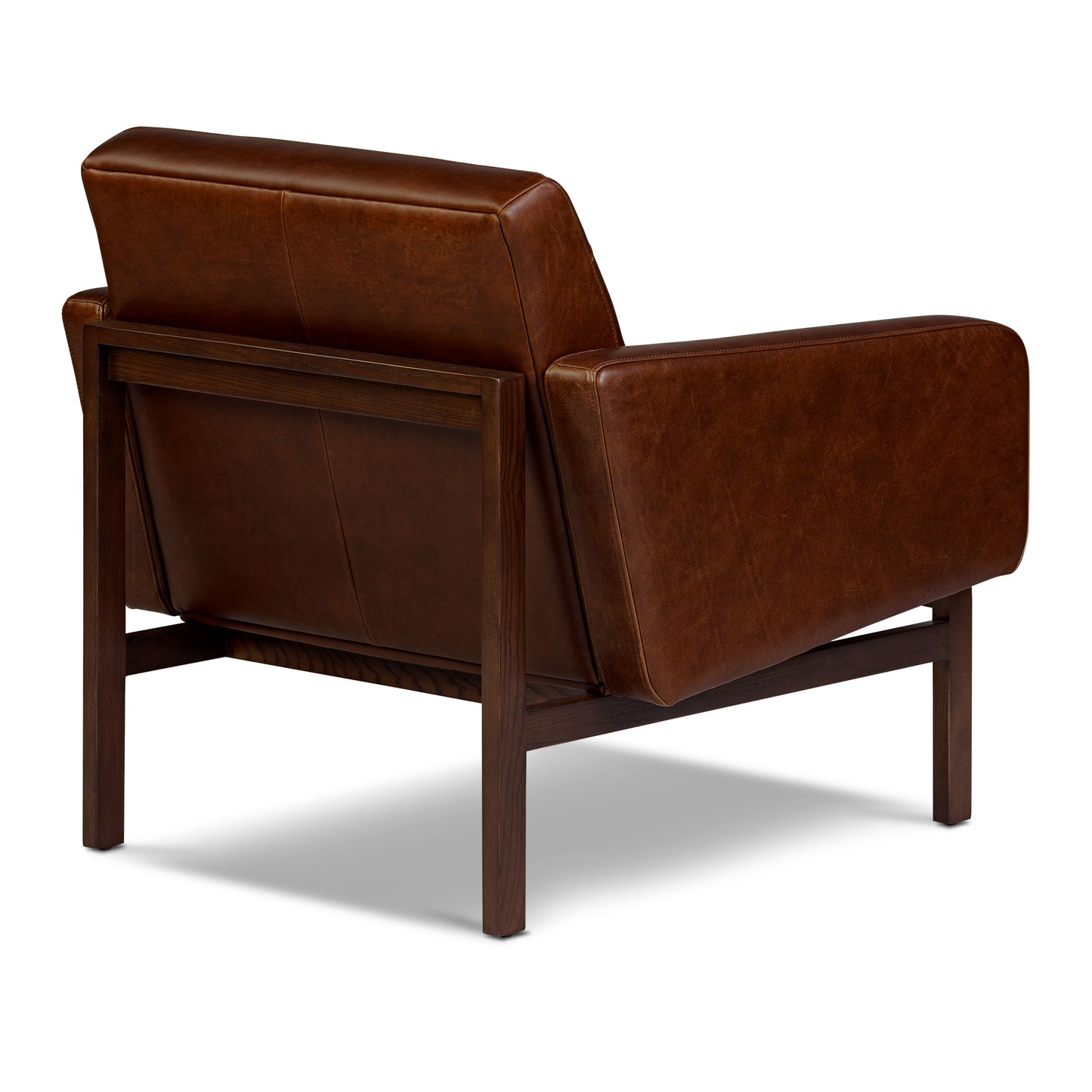 Herstal Leather Lounge Chair | Oscuro Brown
