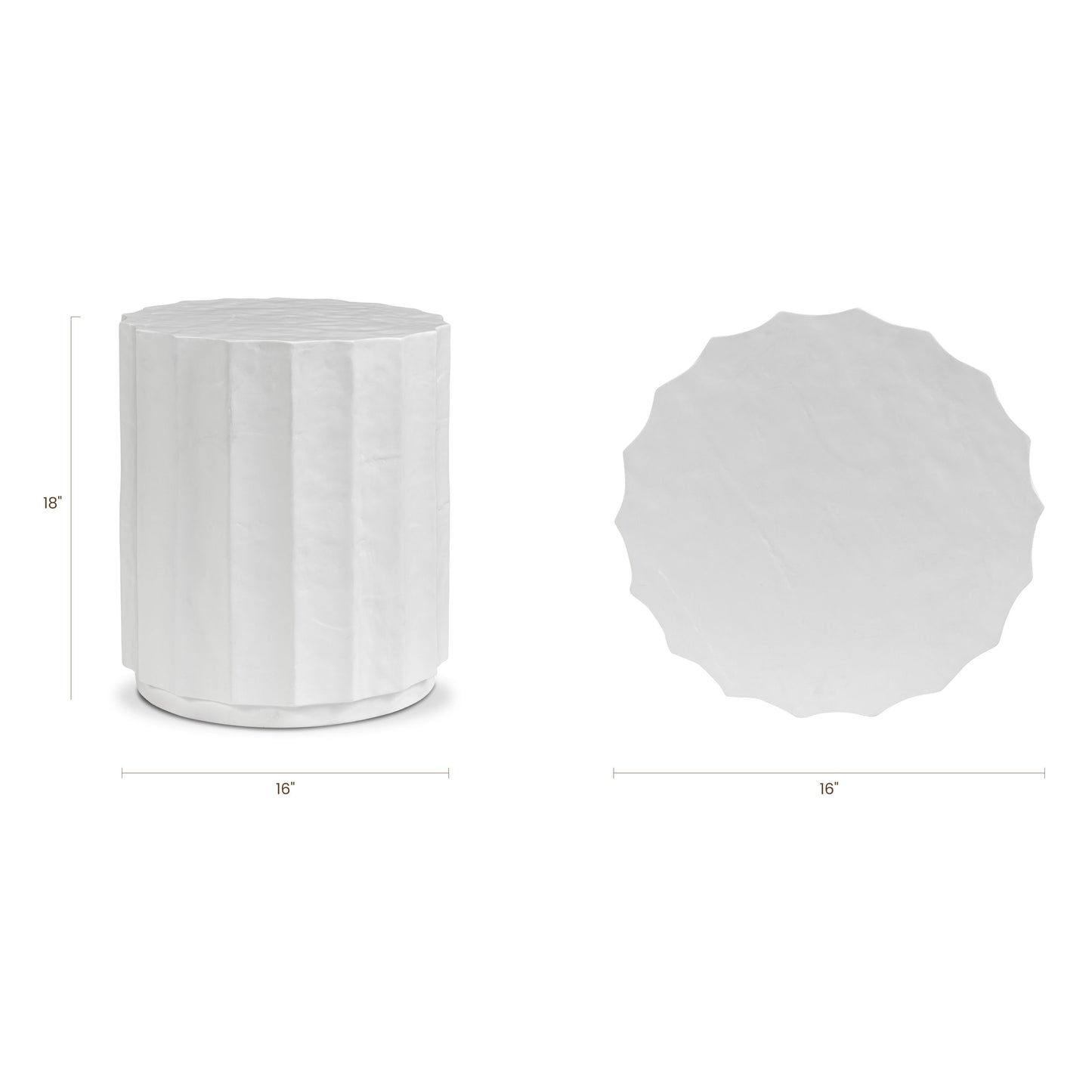 Kavala Side Table | Ivory Concrete