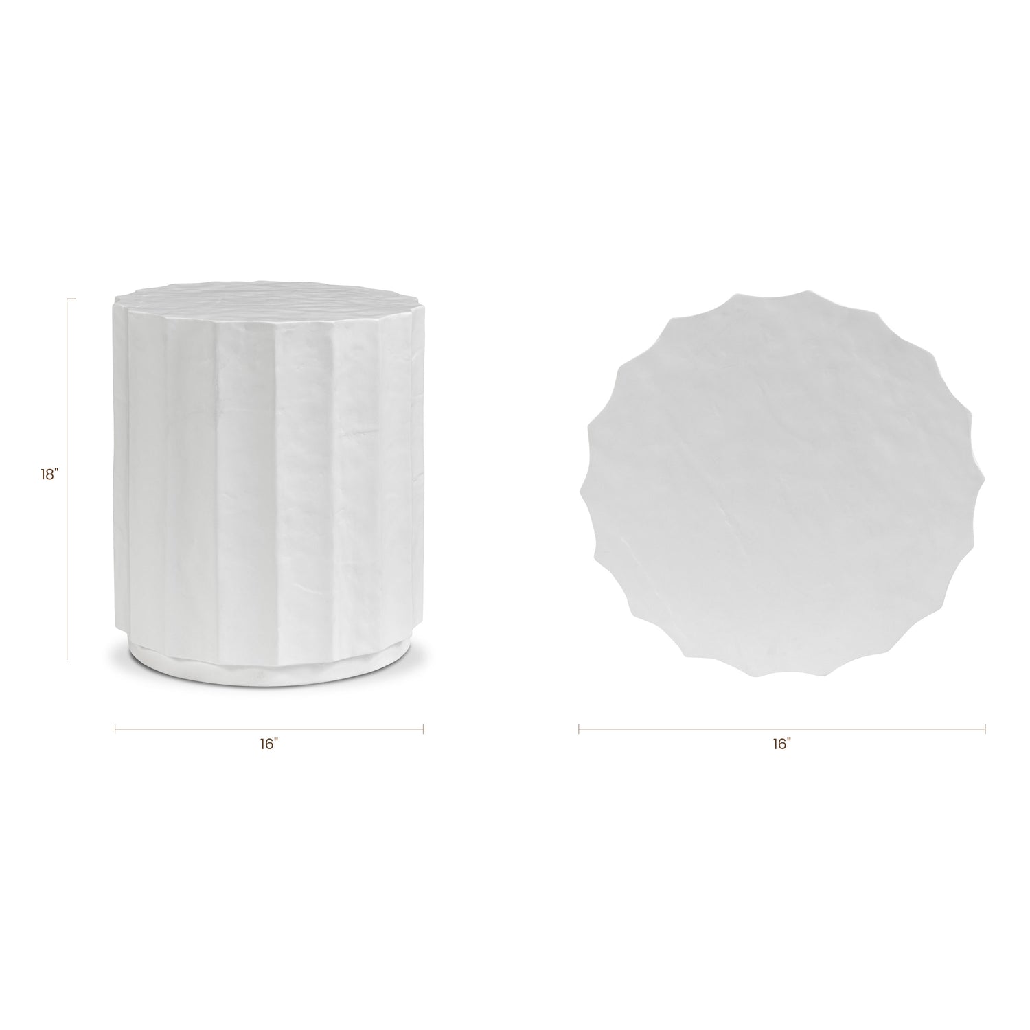 Kavala Side Table | Ivory Concrete 