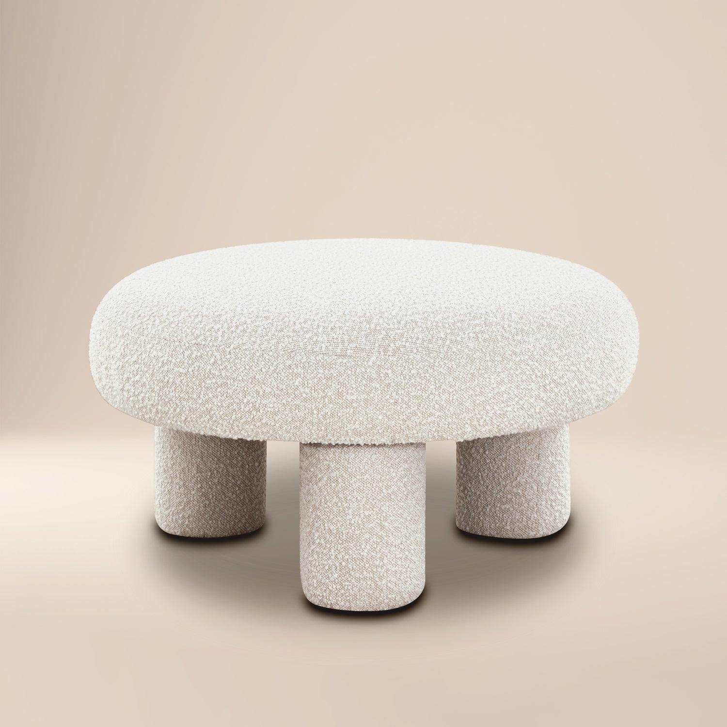 Circa Ottoman | Froth White Boucle 