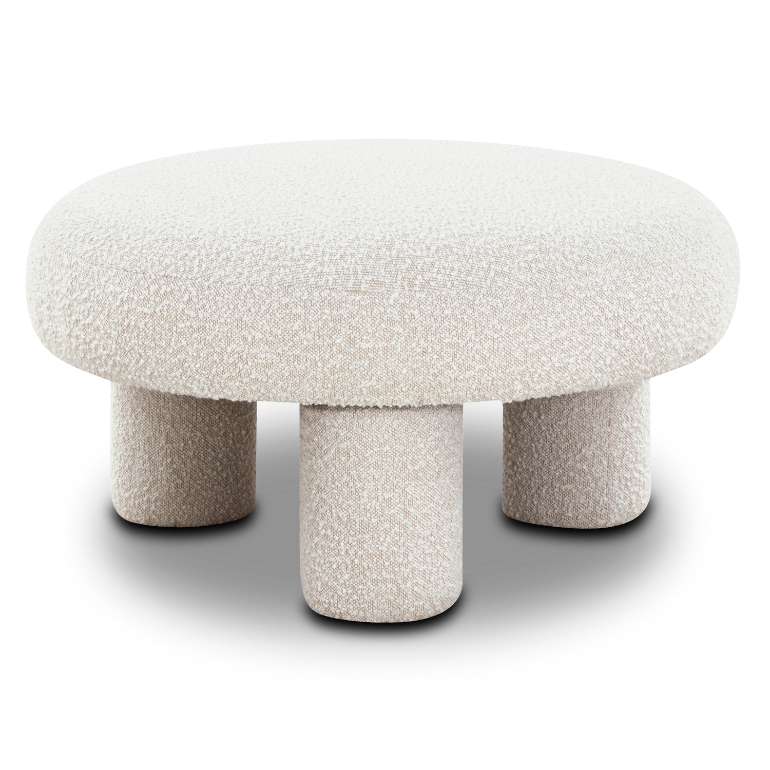 Circa Ottoman | Froth White Boucle 