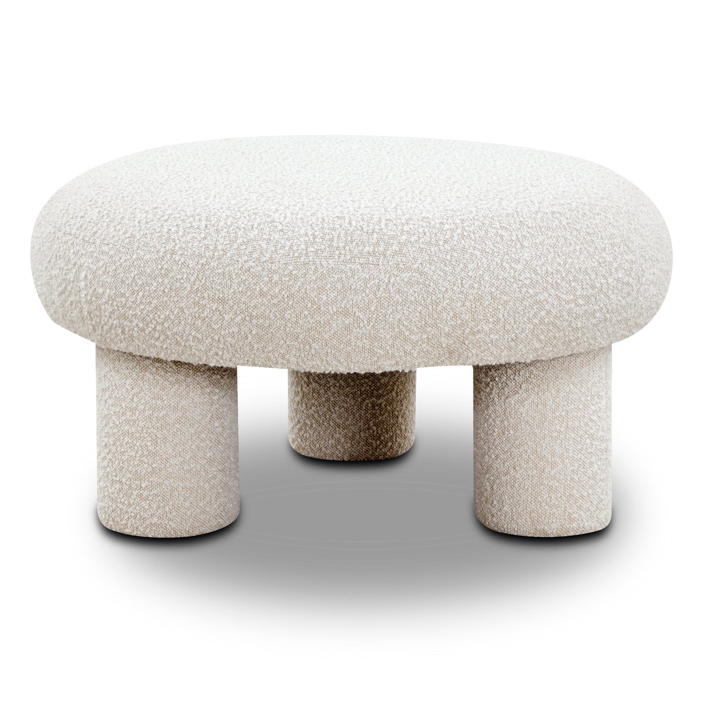 Circa Ottoman | Froth White Boucle