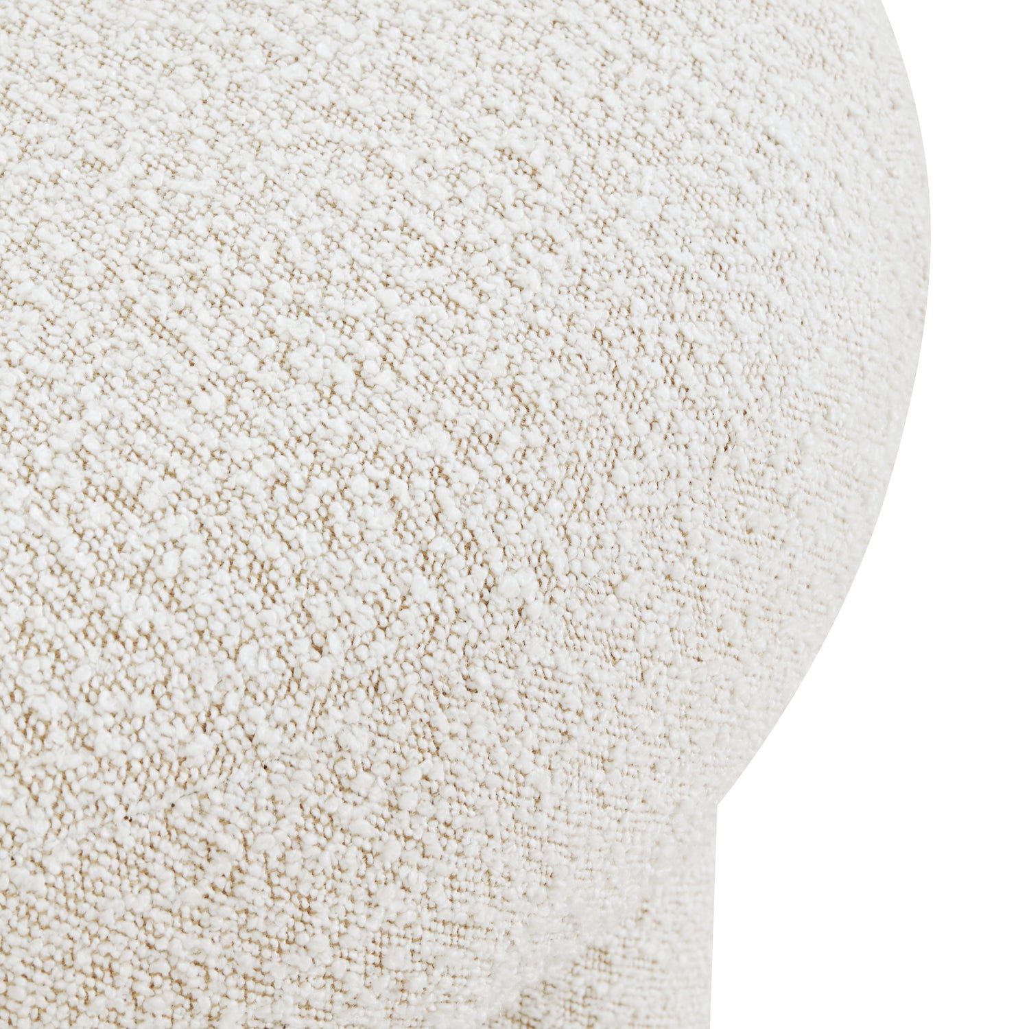 Circa Ottoman | Froth White Boucle 