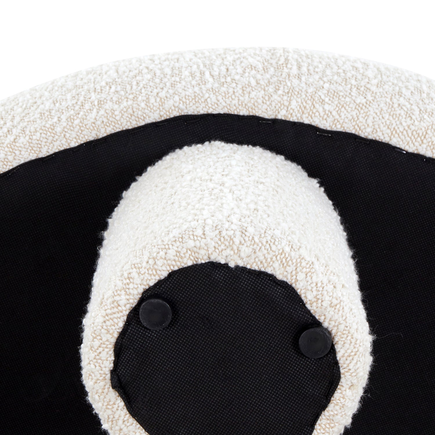 Circa Ottoman | Froth White Boucle 