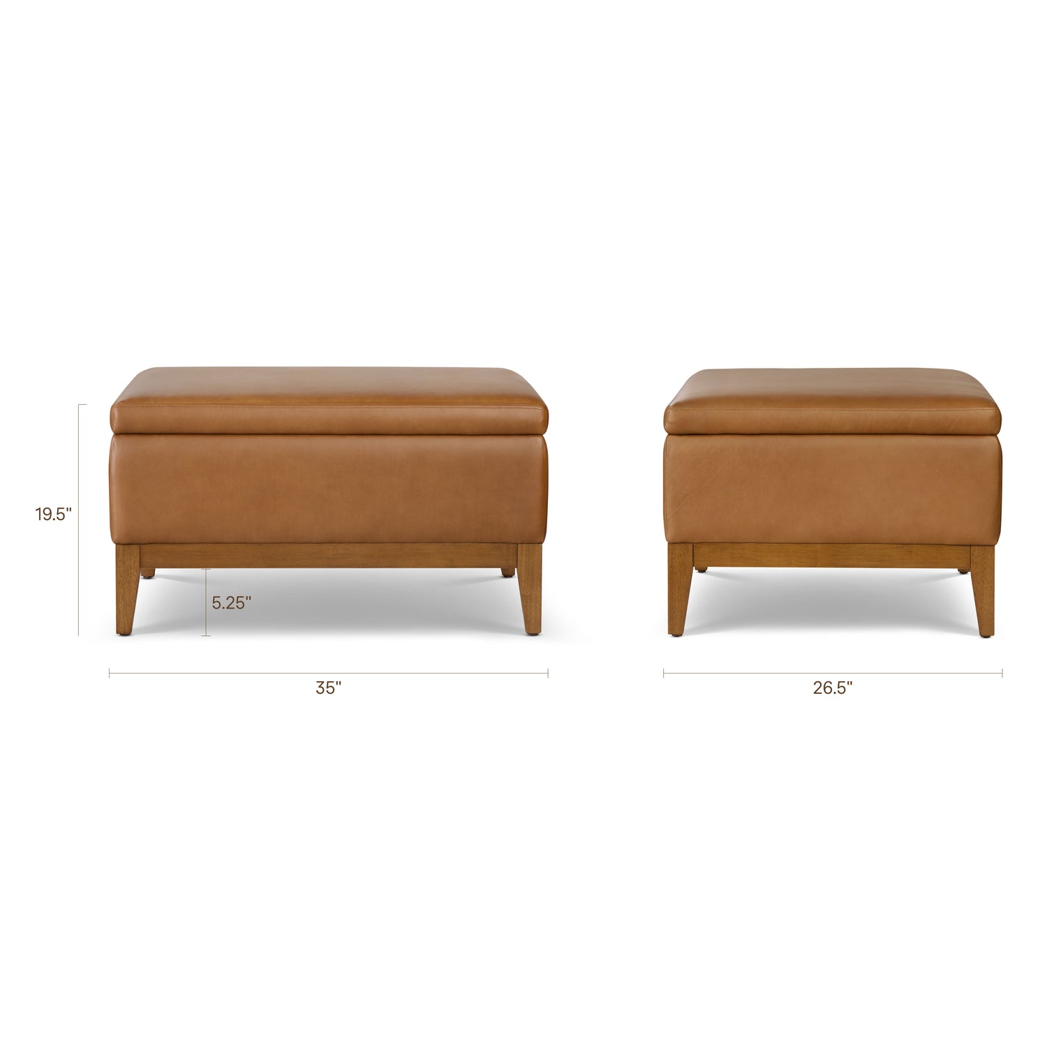Zyon Leather Storage Ottoman (35